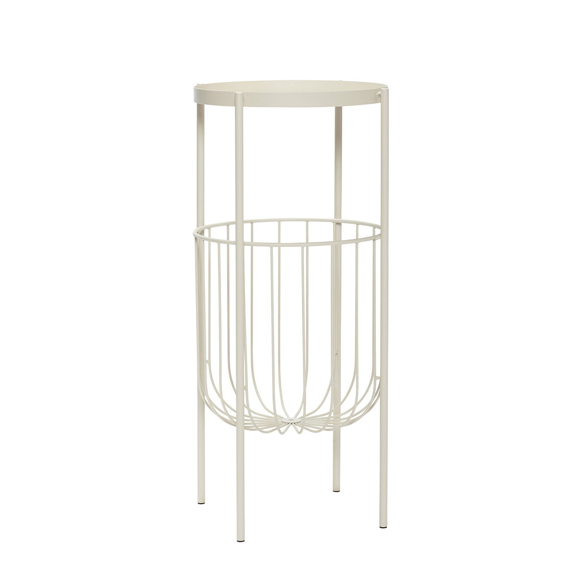 Console de couleur beige en métal