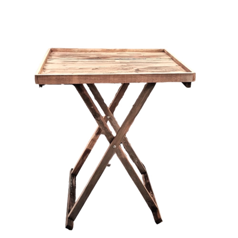 table en bois marron 45 x 45 x 55 cm