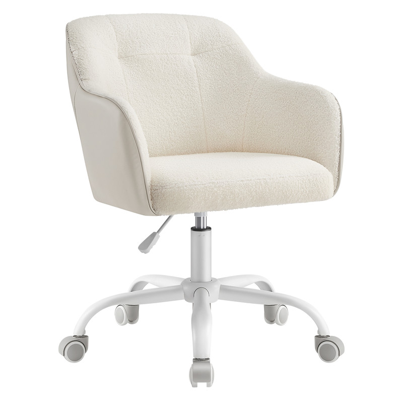 chaise de bureau fauteuil ergonomique réglable en hauteur beige