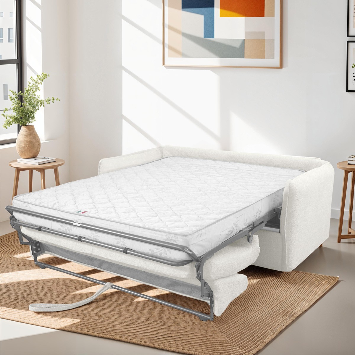 gina - Canapé convertible Blanc - Vue supplémentaire 2