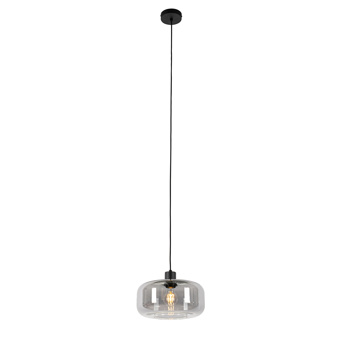 Suspension en verre gris