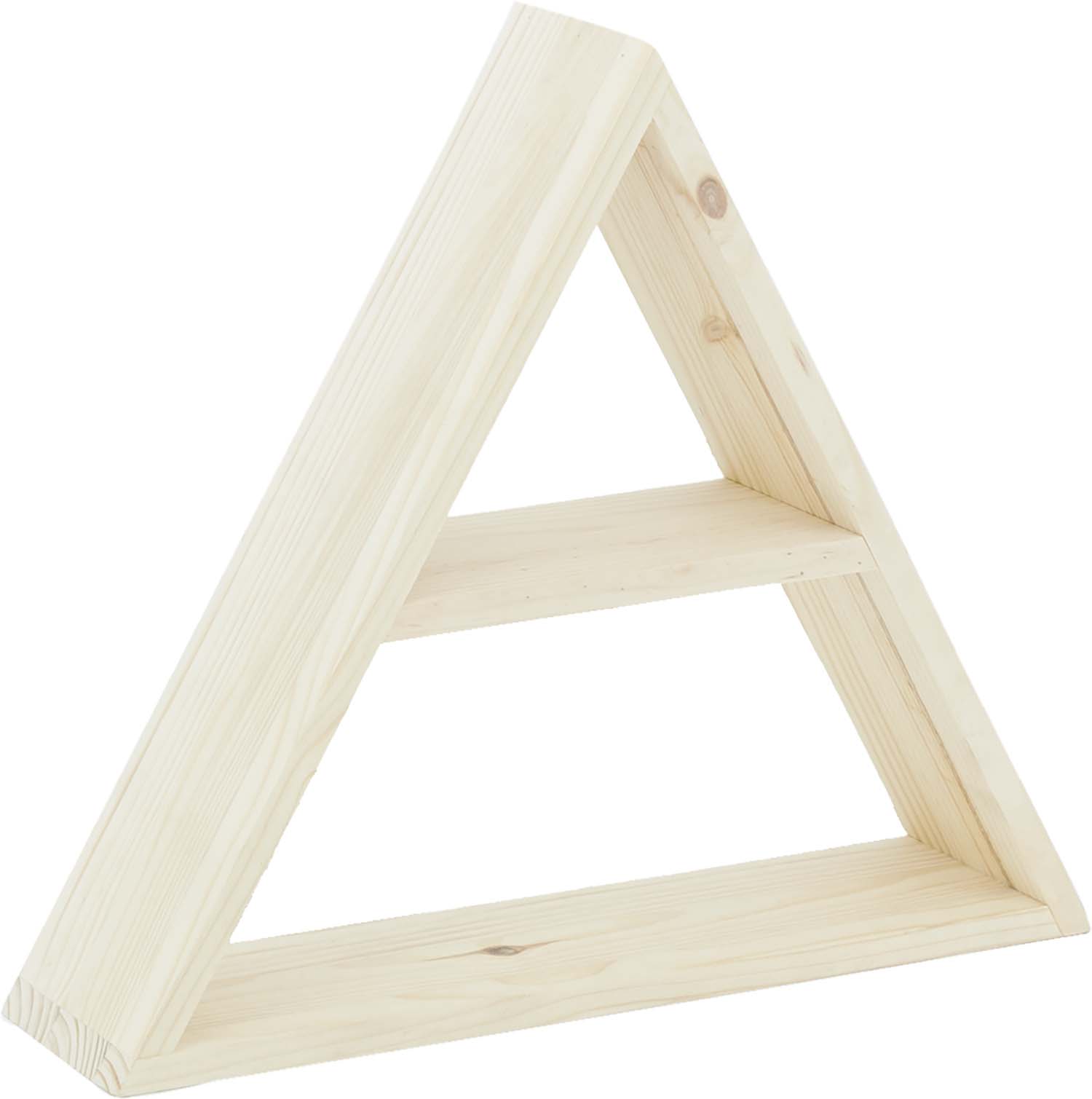 etagère triangle en pin 43 x 37 x 10.5 cm