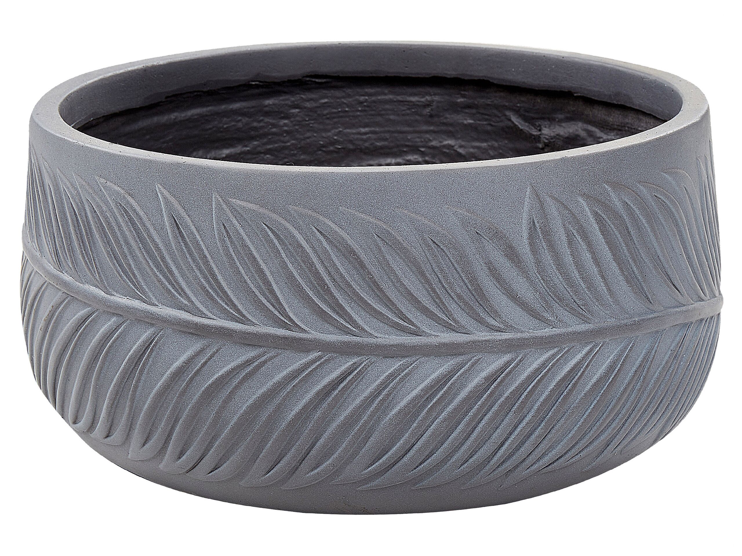Cache-pot d'extérieur en céramique gris H19