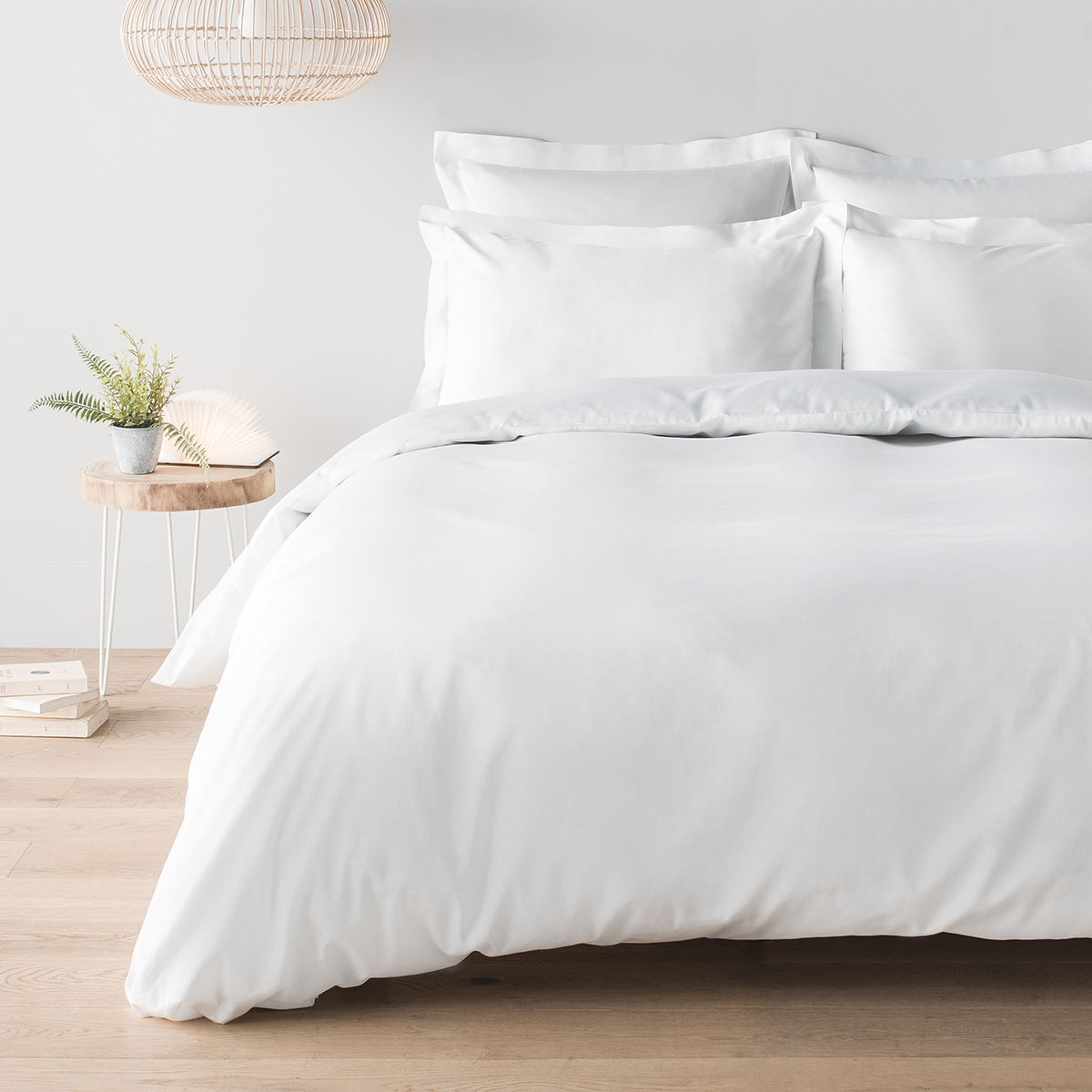 parure de lit    blanc 200 x 200 cm coton
