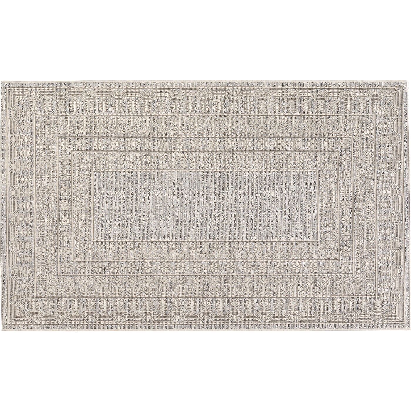 Tapis en polypropylène blanc, beige, gris et taupe 230x160