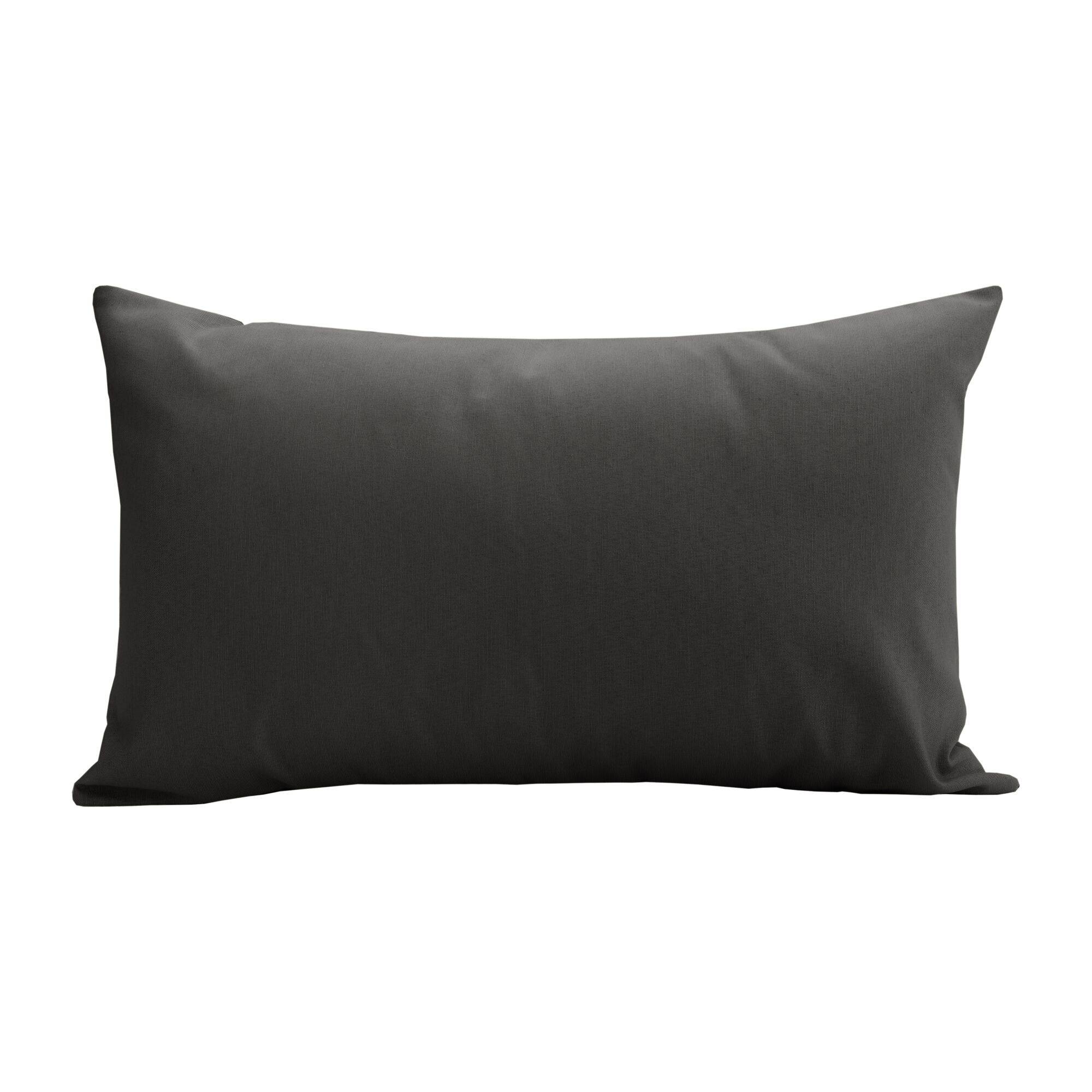 Housse de coussin en Fibres recyclées Anthracite 30 x 50 cm