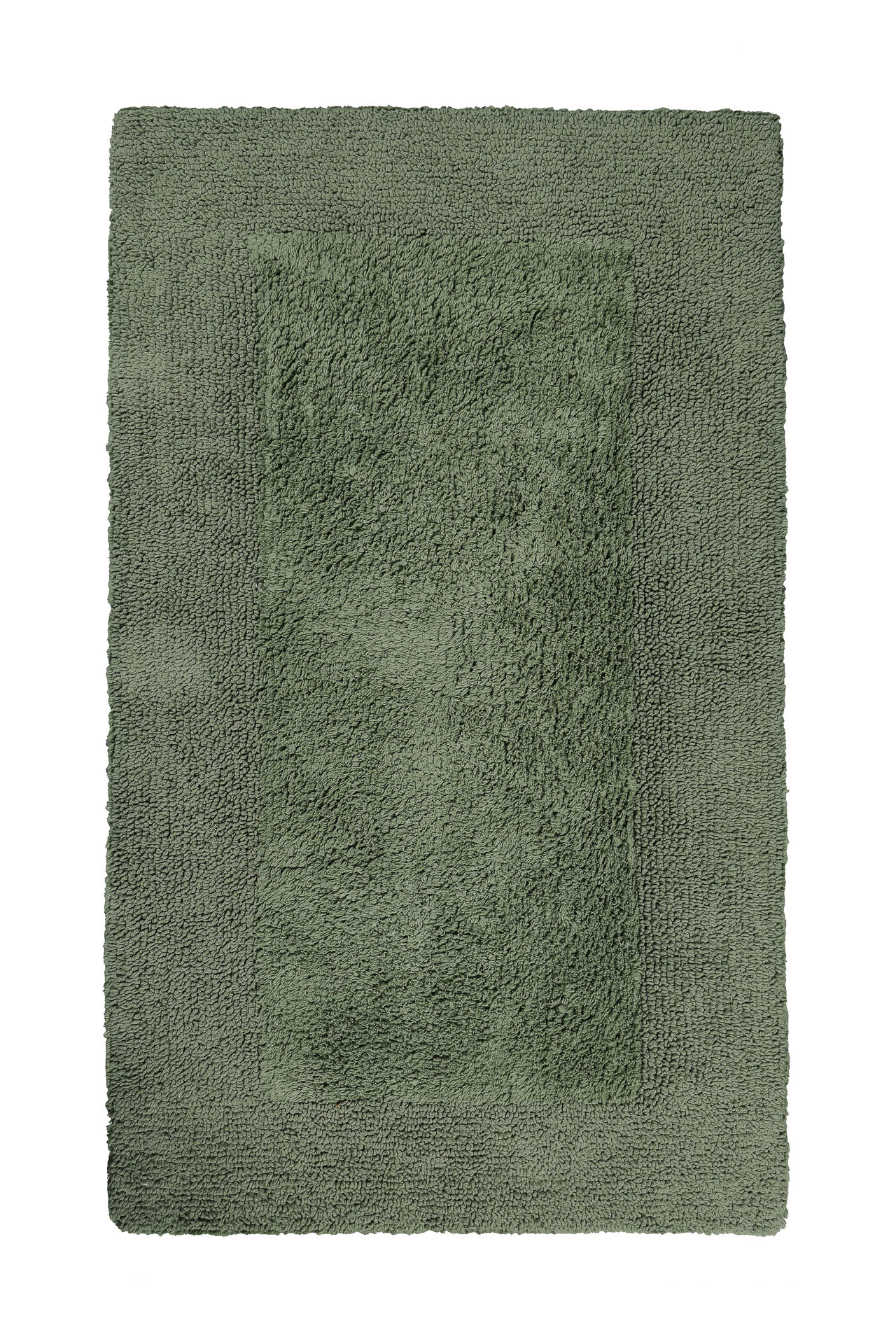 tapis de bain doux vert uni 80x150