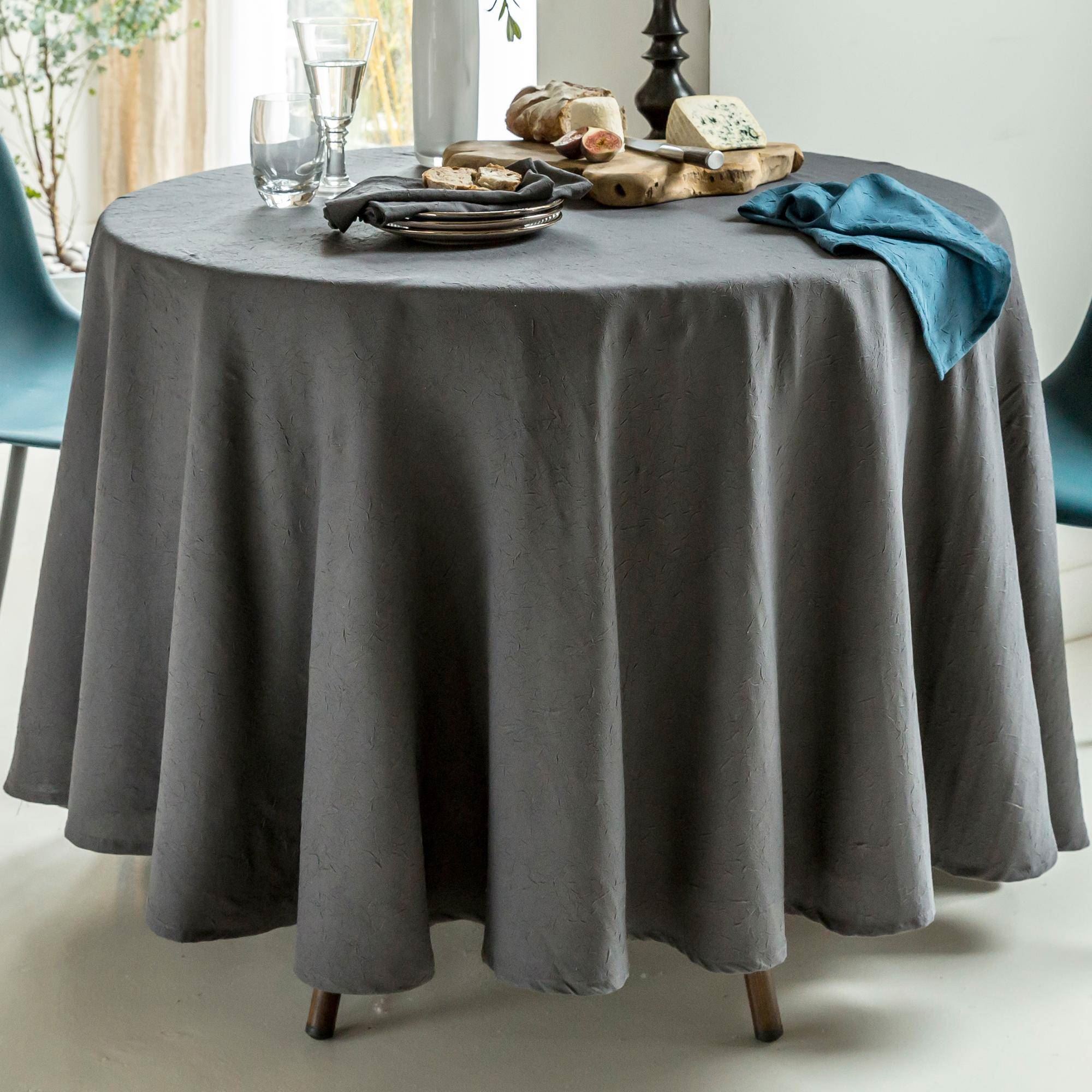serviette de table 45x45 gris anthracite en polyester