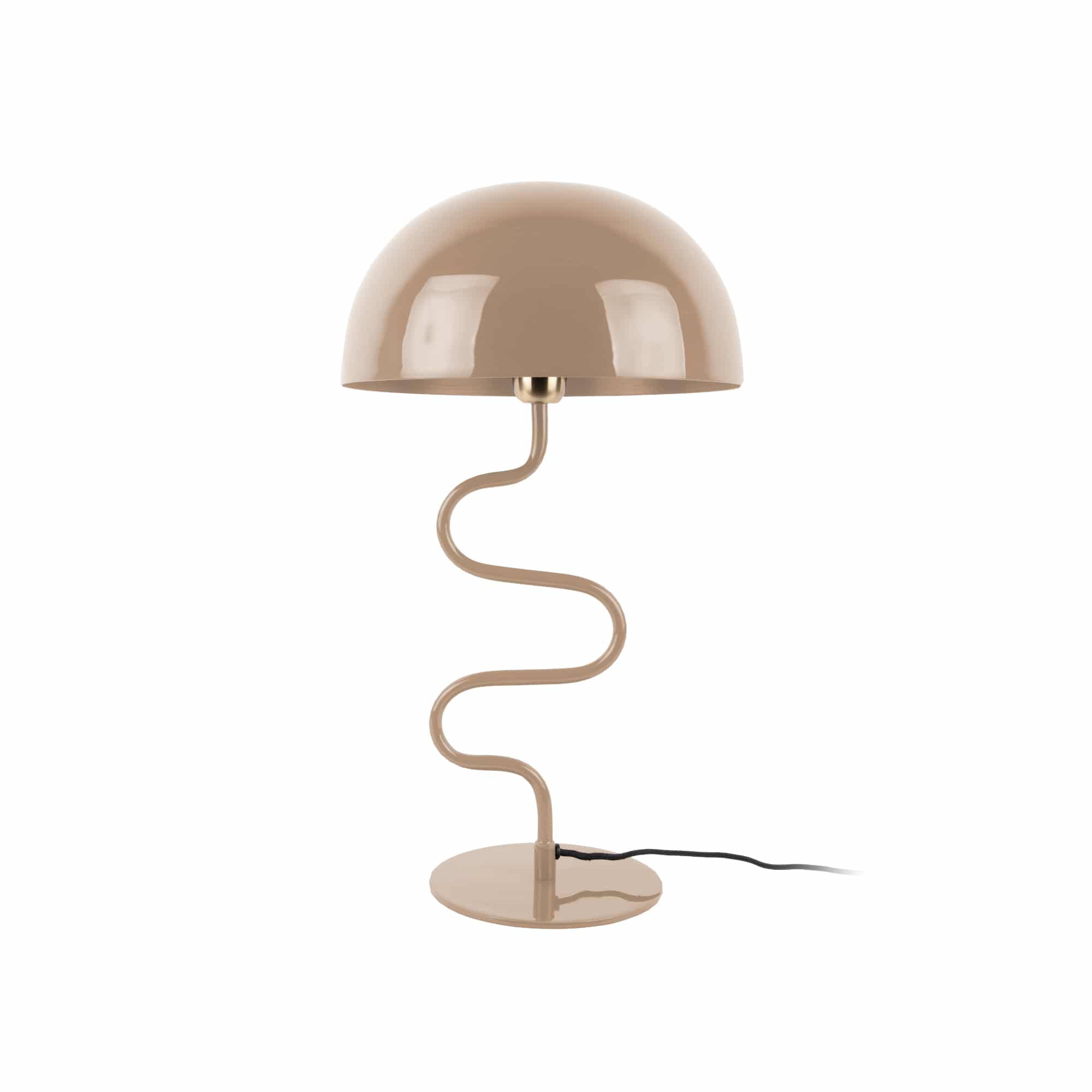 Lampe à poser torsadée métal marron H54cm