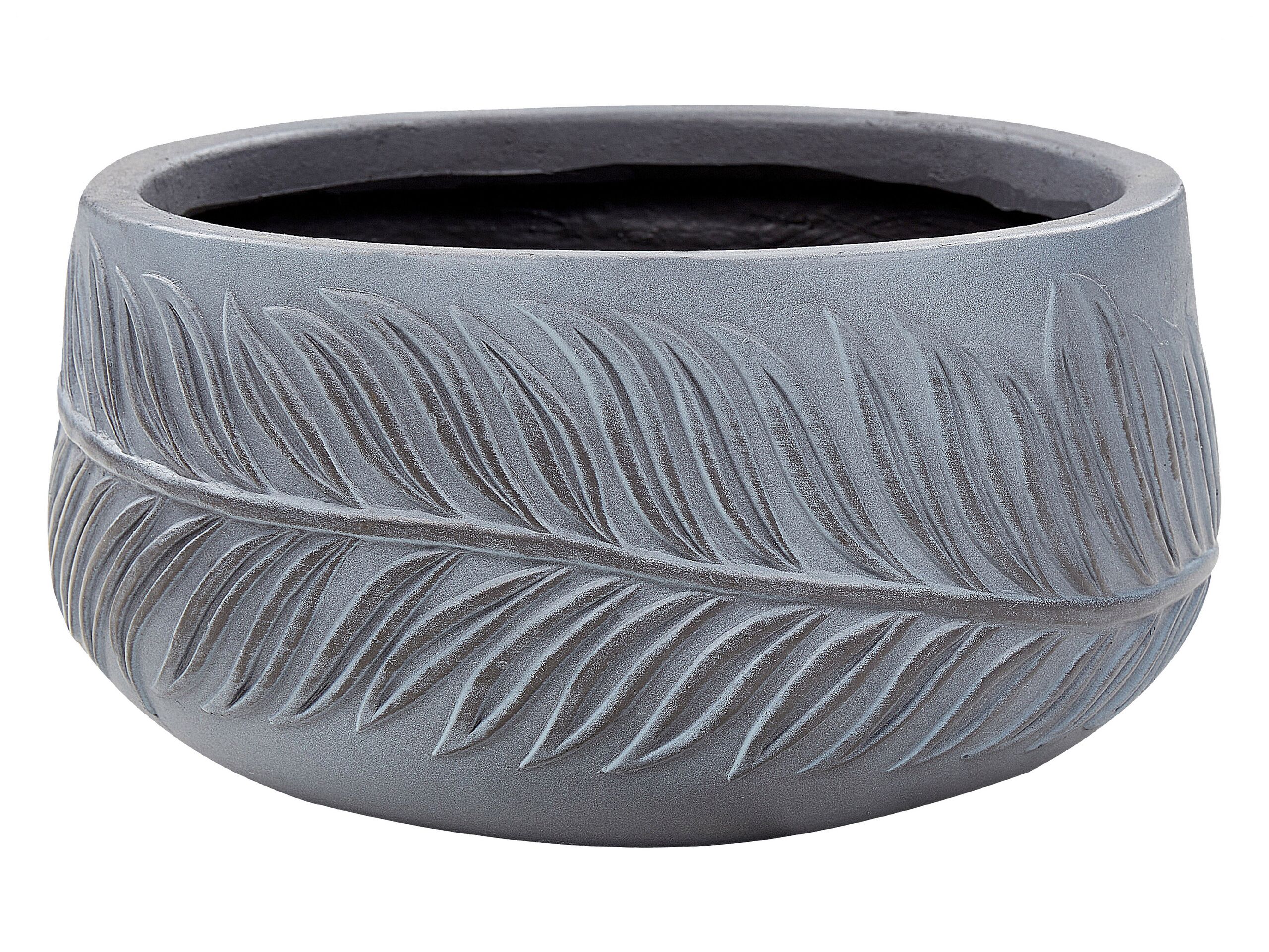 Cache-pot d'extérieur en céramique gris H14