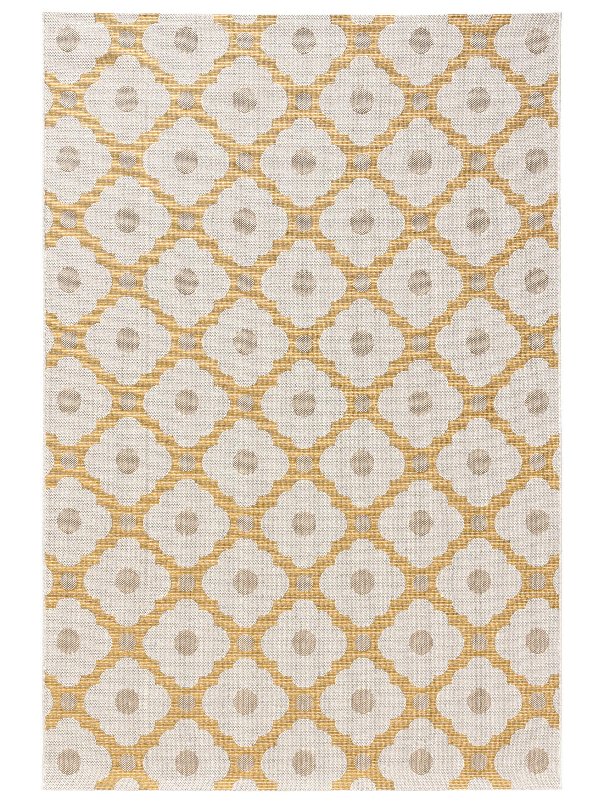 Tapis d'extérieur & intérieur beige/jaune 200x290