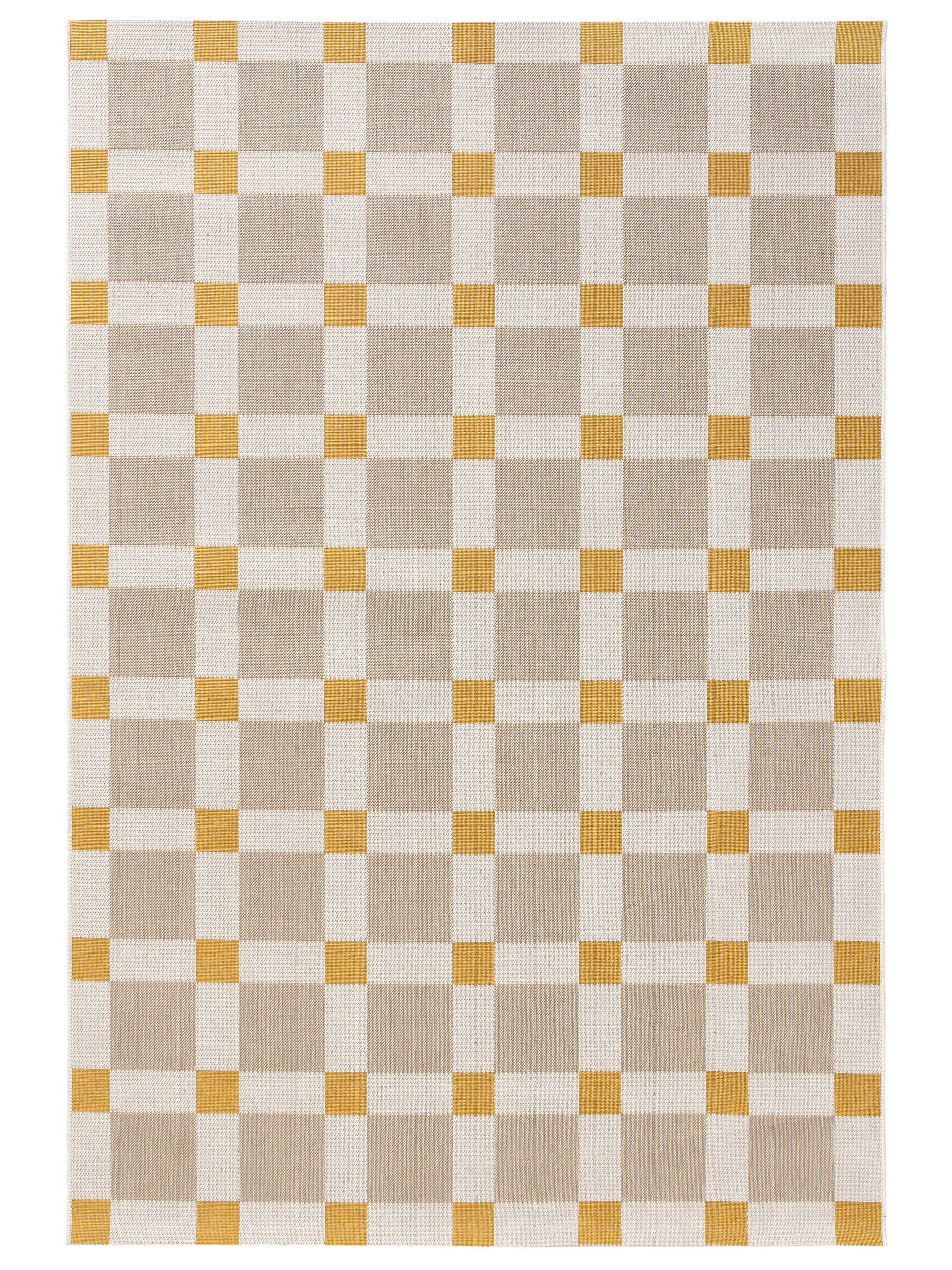 Tapis d'extérieur & intérieur beige/jaune 160x230