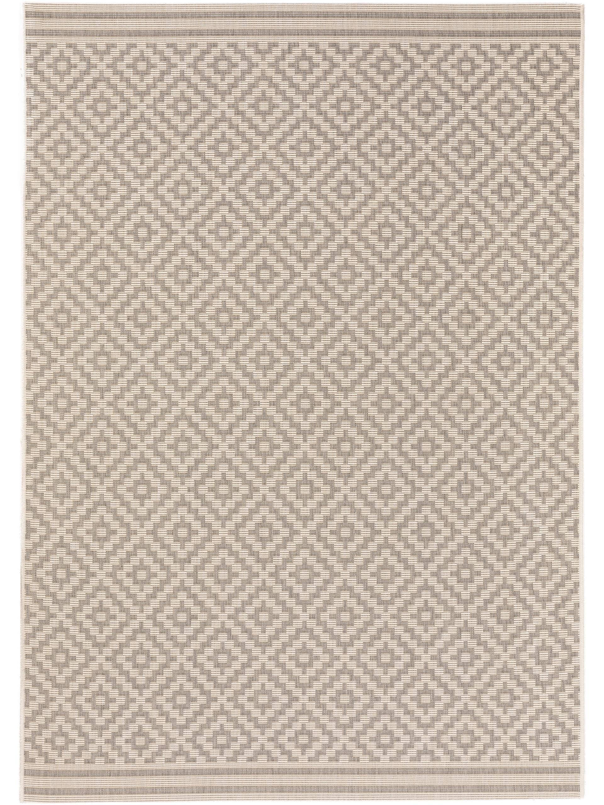 Tapis d'extérieur & intérieur gris 160x230