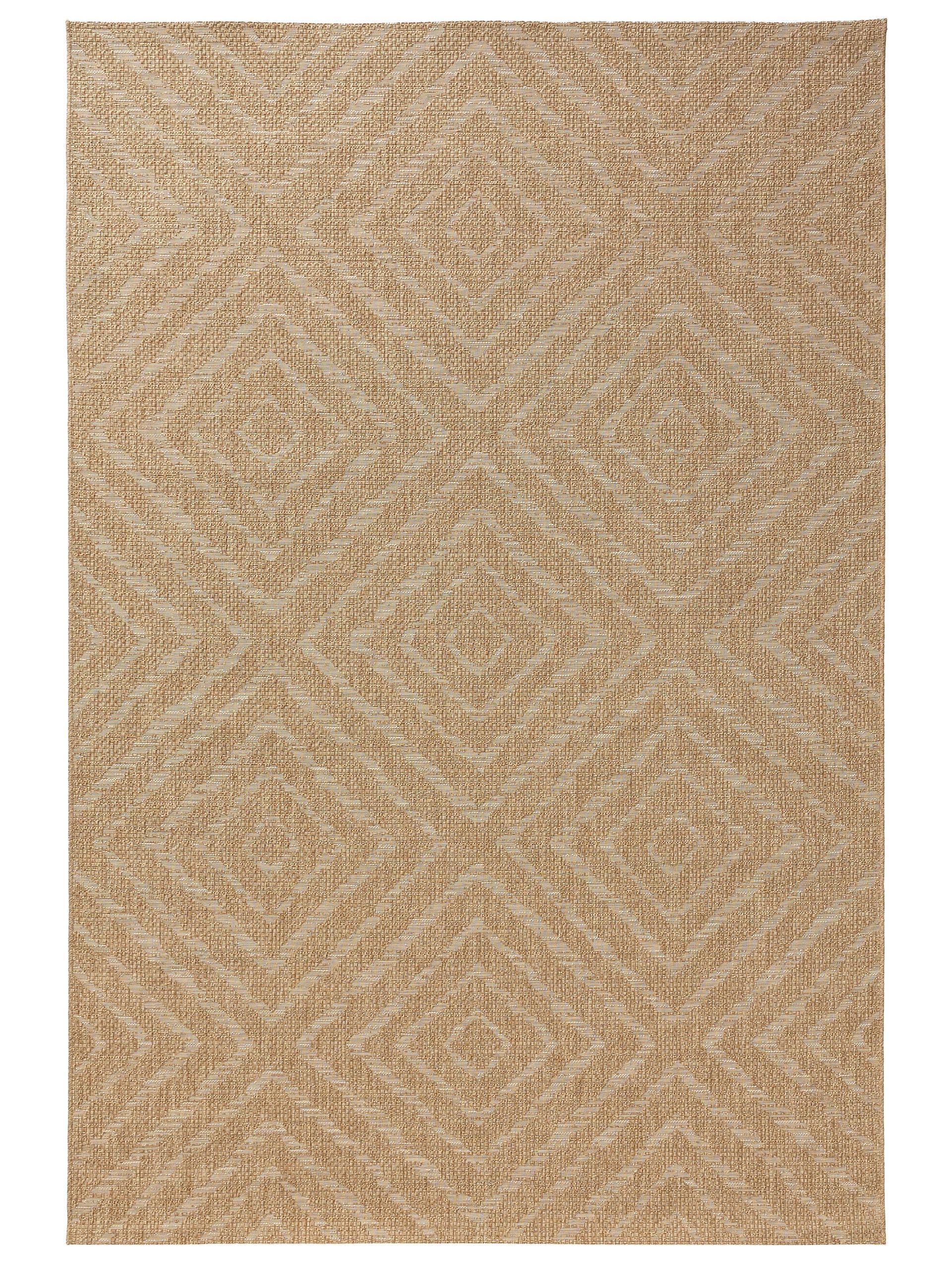 Tapis d'extérieur & intérieur marron clair 120x170