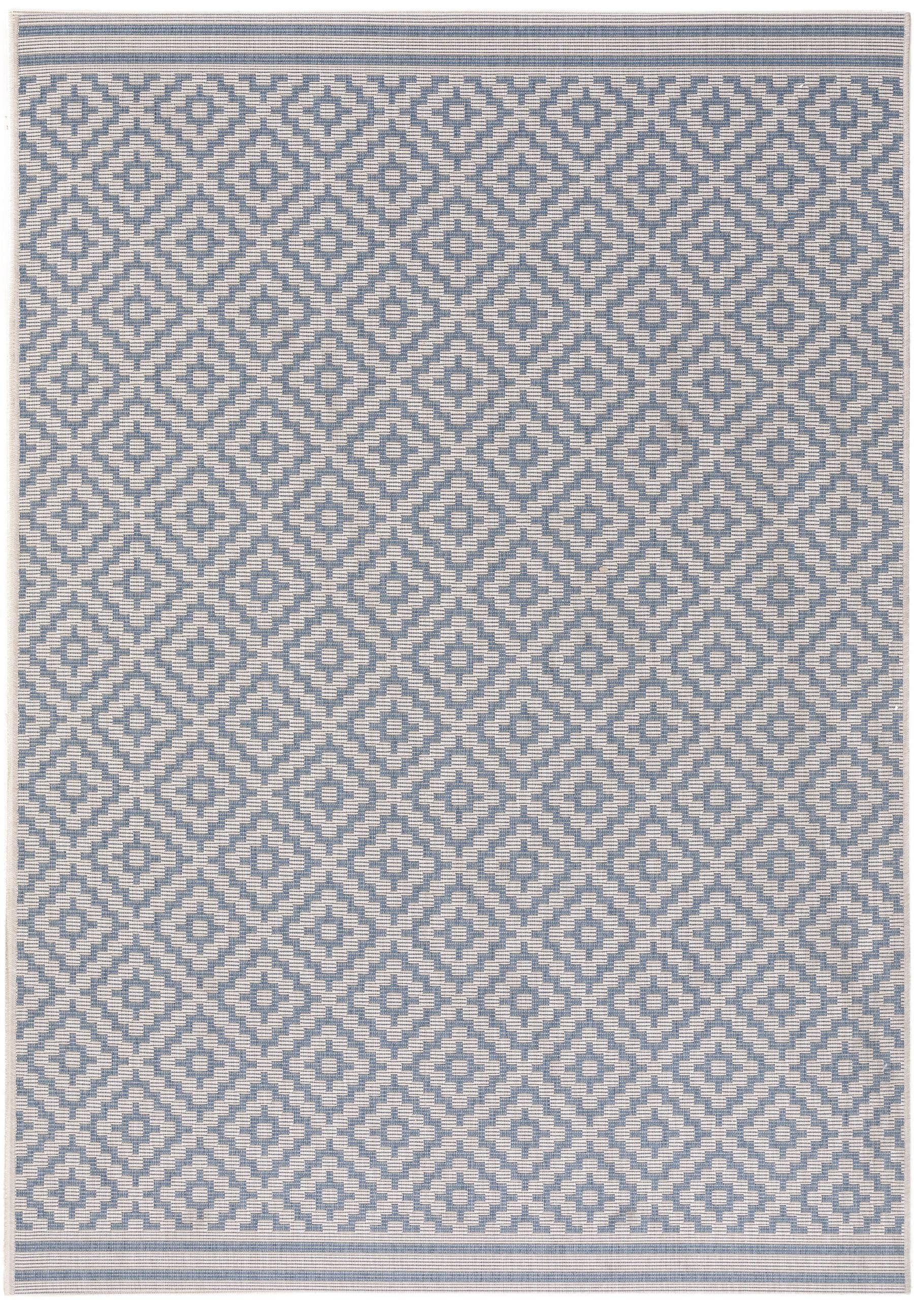 Tapis d'extérieur & intérieur bleu 200x290