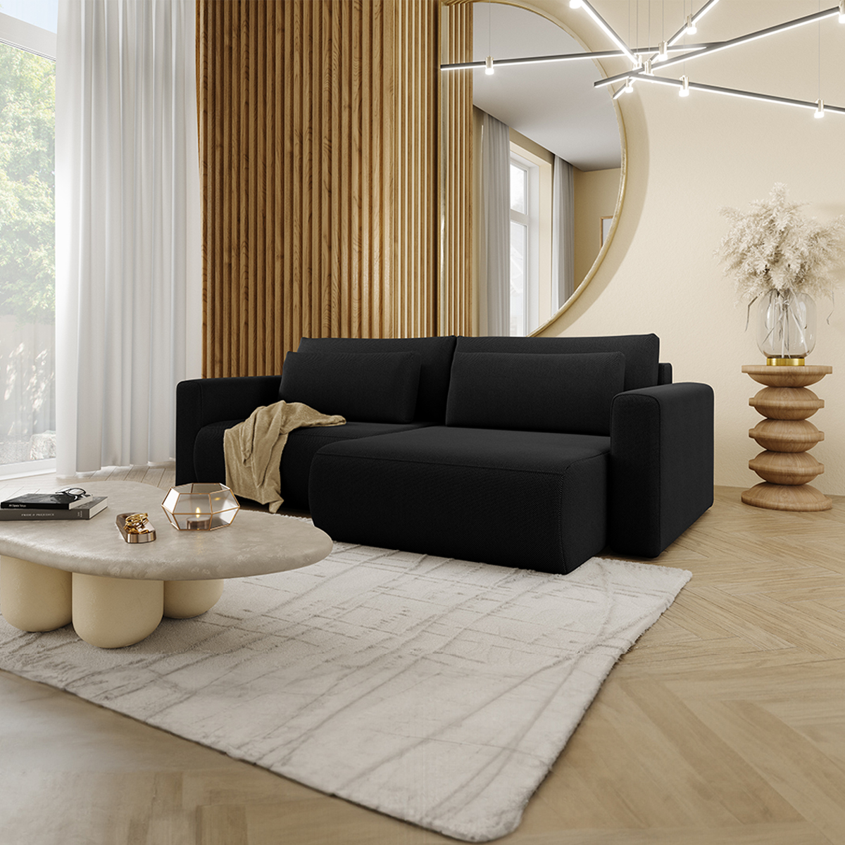 Produit similaire: evy - Canapé convertible Noir