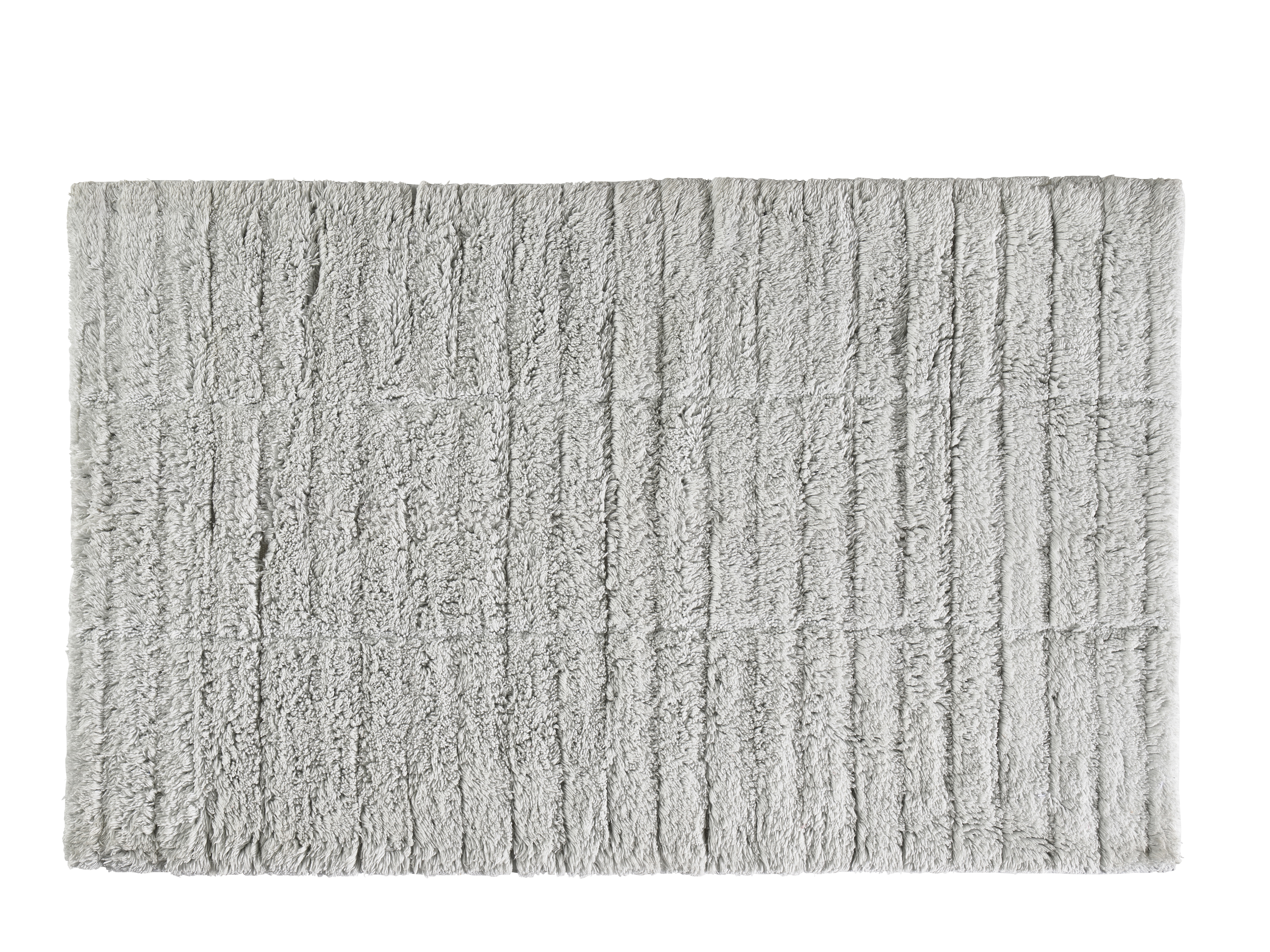tapis de bain en coton gris clair