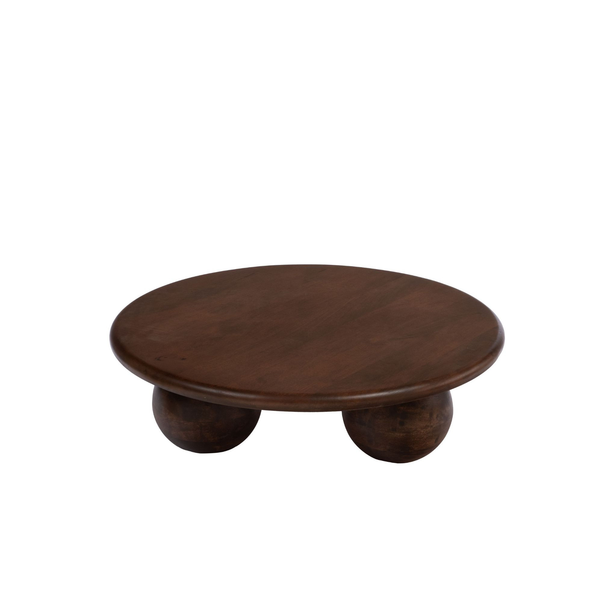 Table basse ronde ethnique en manguier D90