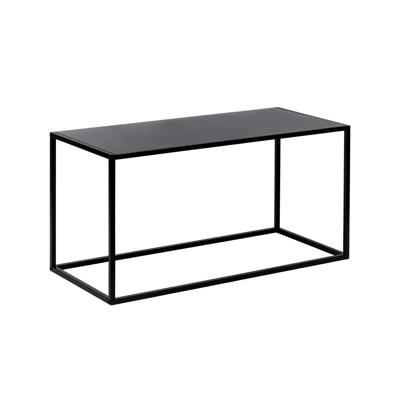 Table basse en métal – 90×40 cm – Noir