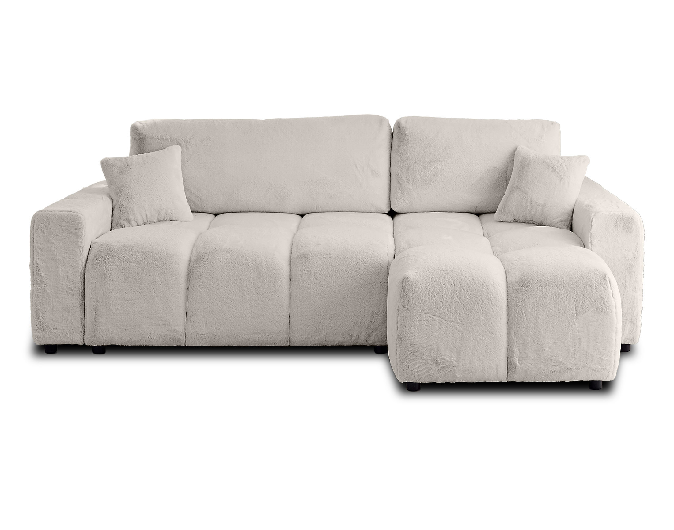 Canapé d'angle 4 places Gris Design Confort