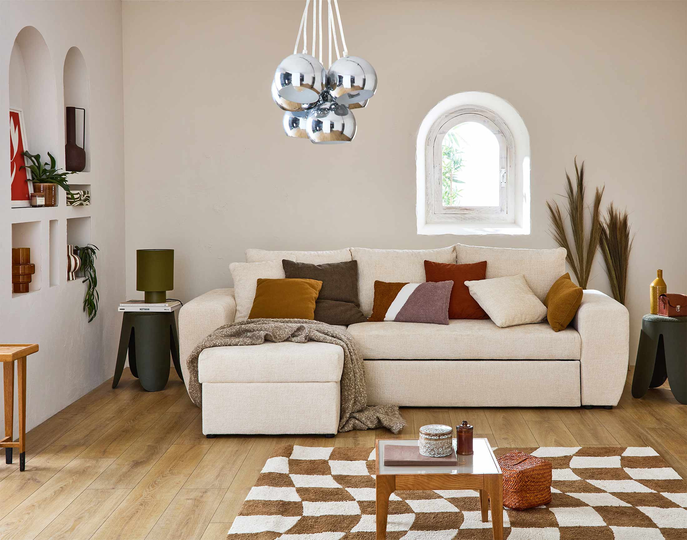 Produit similaire: milan - Canapé convertible Beige