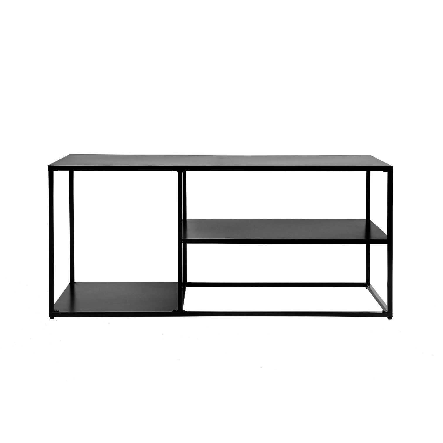Meuble TV en métal – 112×50 cm – Noir