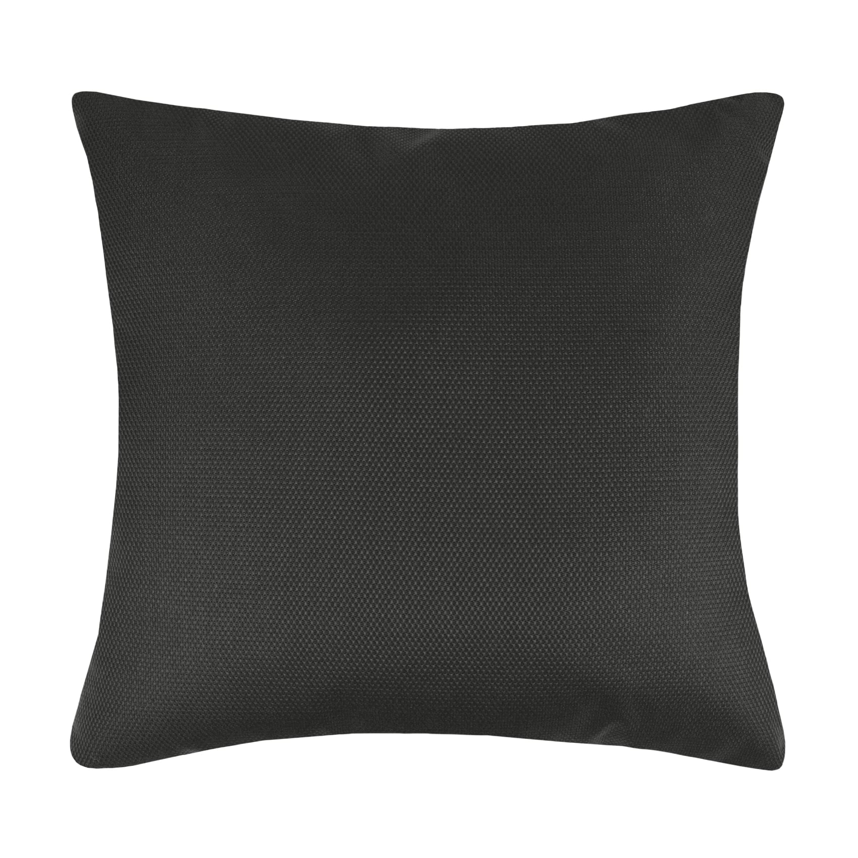 Coussin extérieur carré uni polypropylène gris foncé 50x50 cm