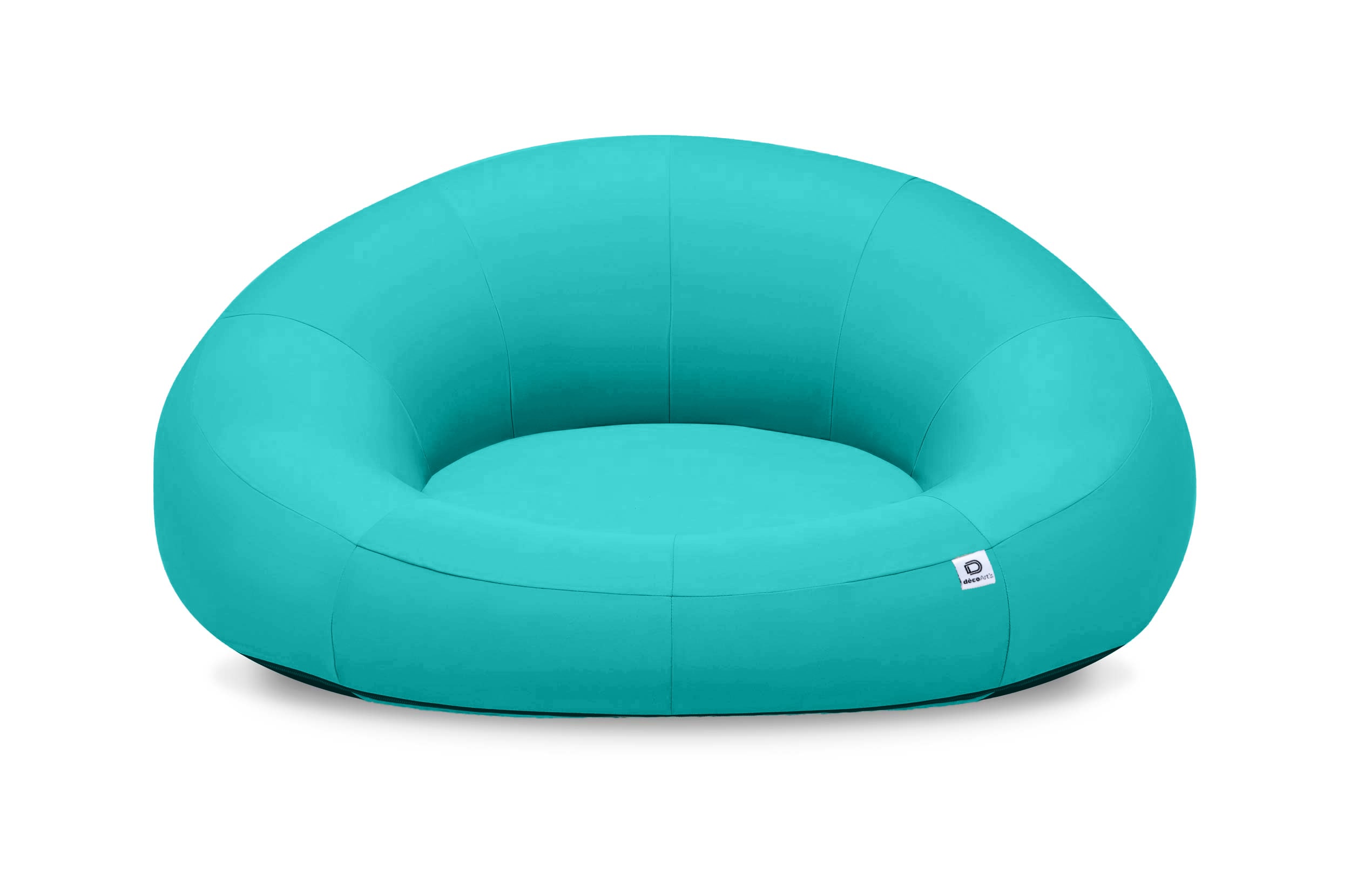 pouf xxl flottant pour piscine 140x120x60 cm bleu