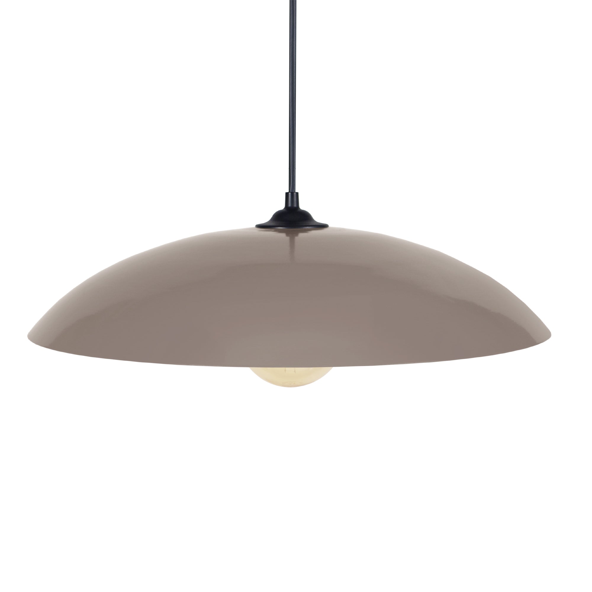 Suspension métal taupe 40 cm