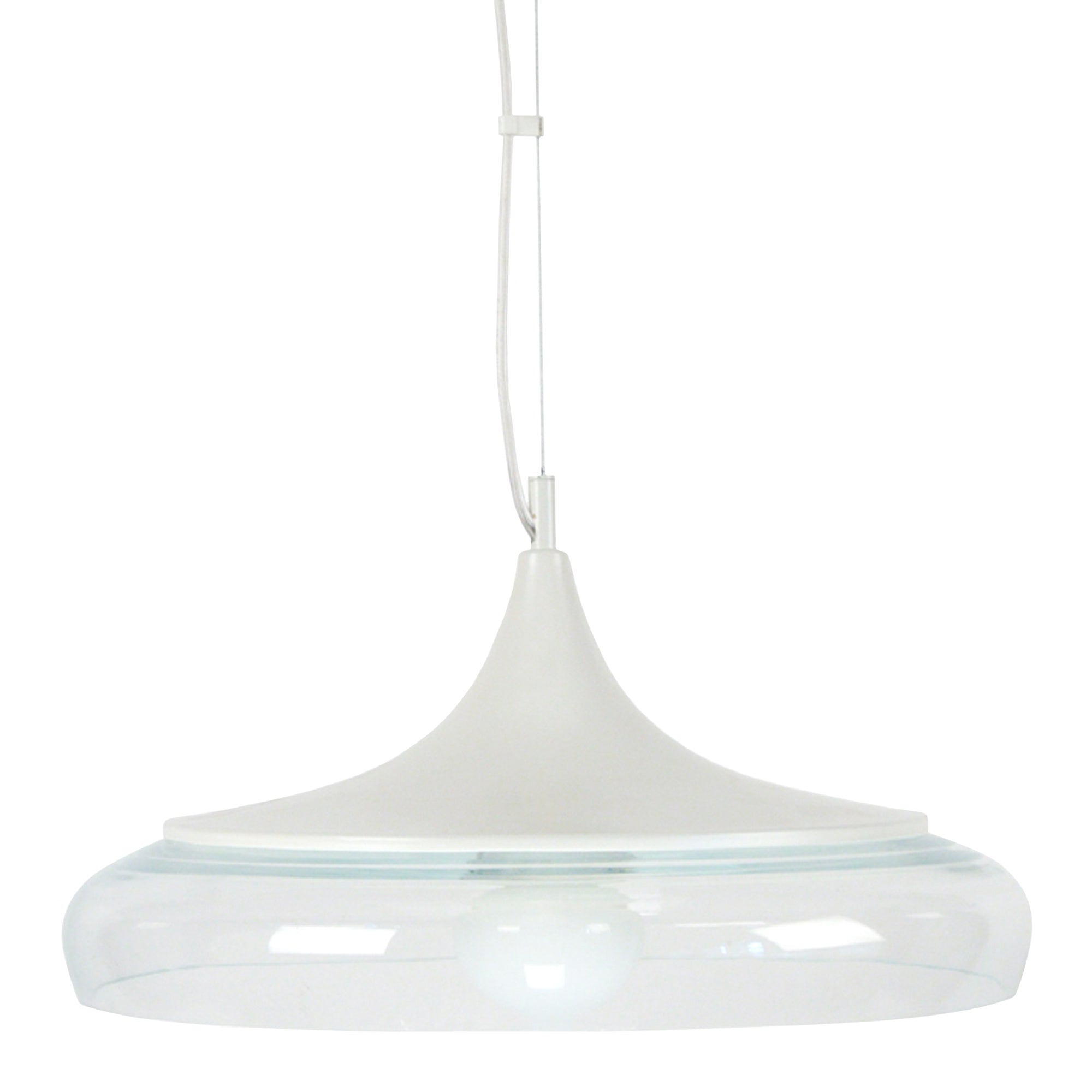 Suspension verre claire 41  cm