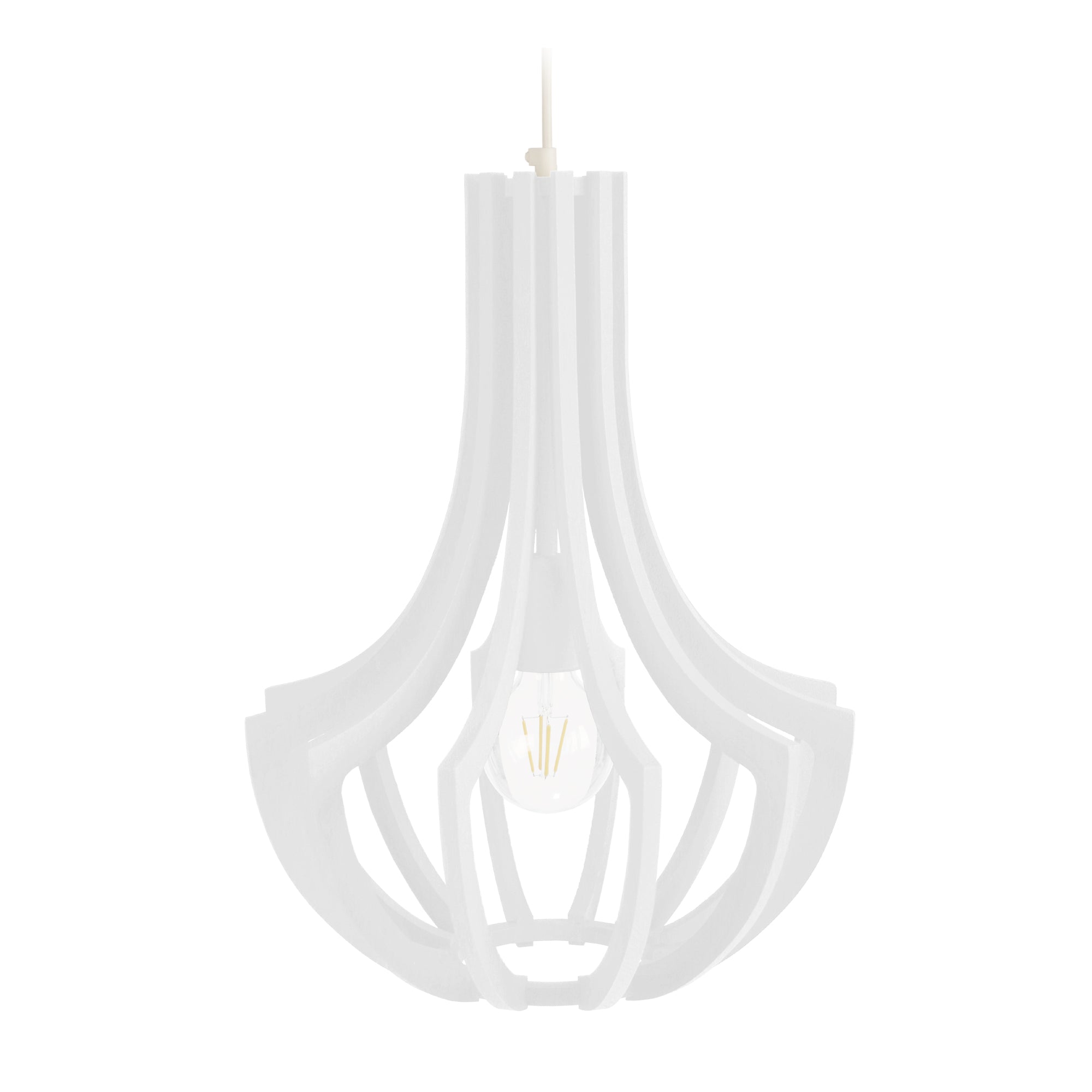 Suspension bois blanc 35  cm