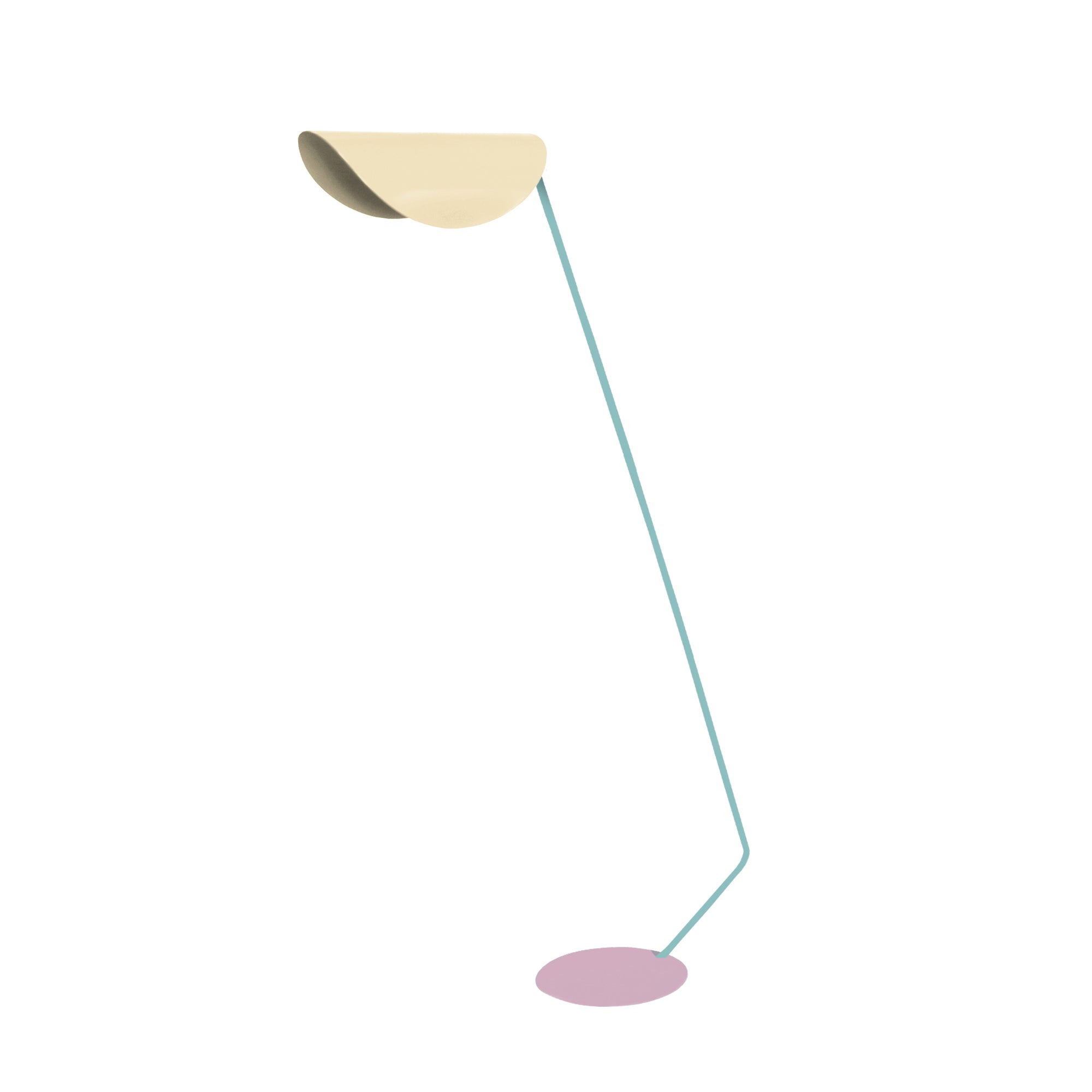 lampadaire liseuse métal  beige 85  cm