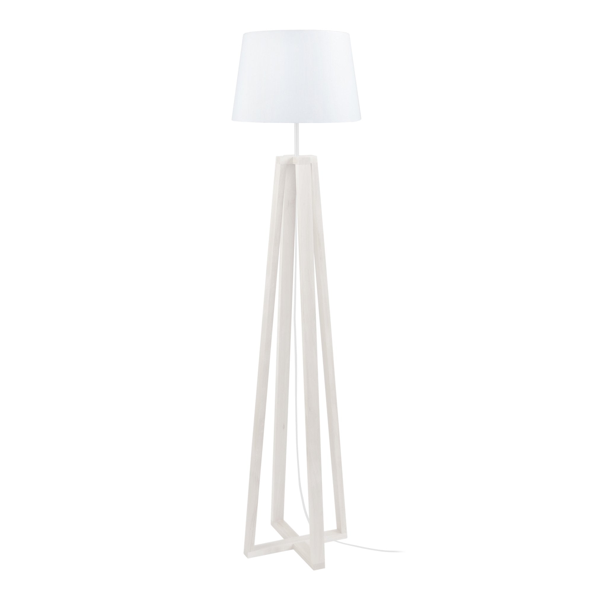 Lampadaire tissu blanc 40  cm