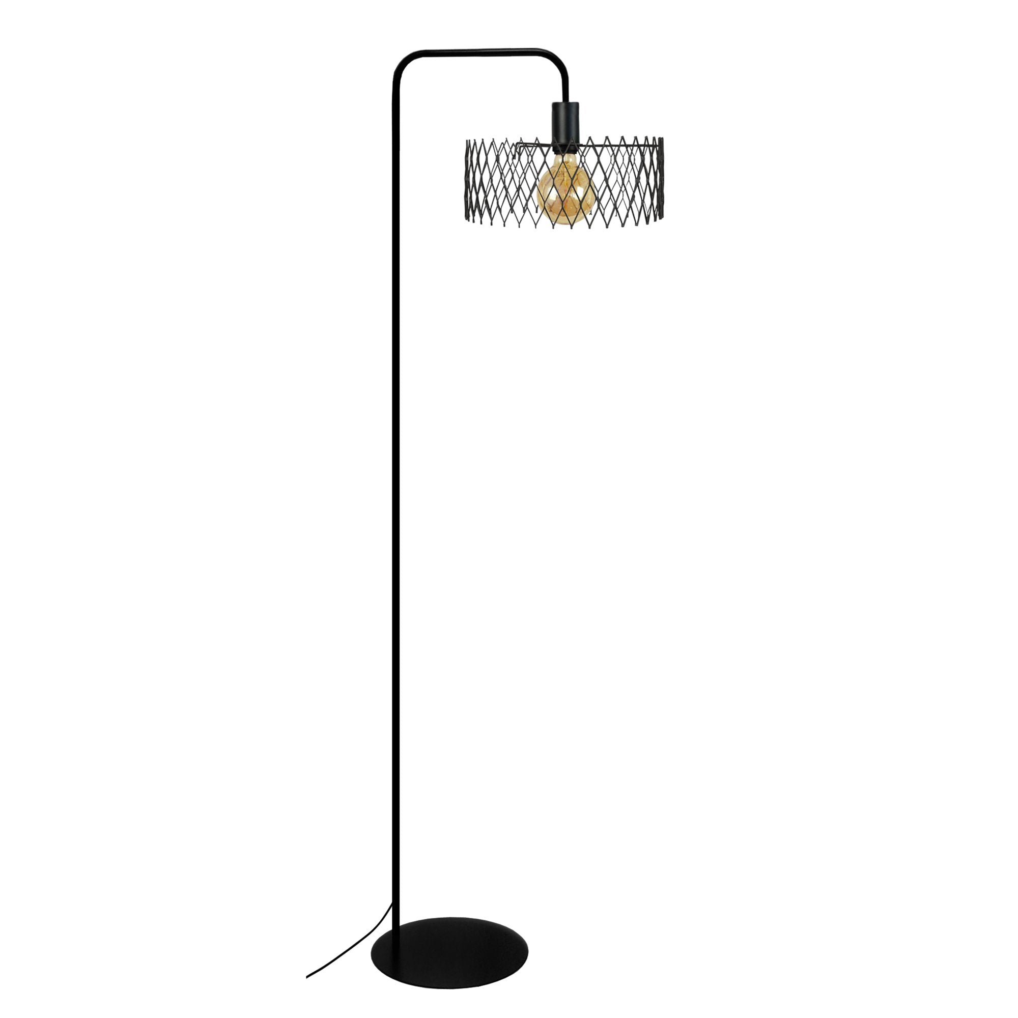 lampadaire liseuse métal  noir 42  cm