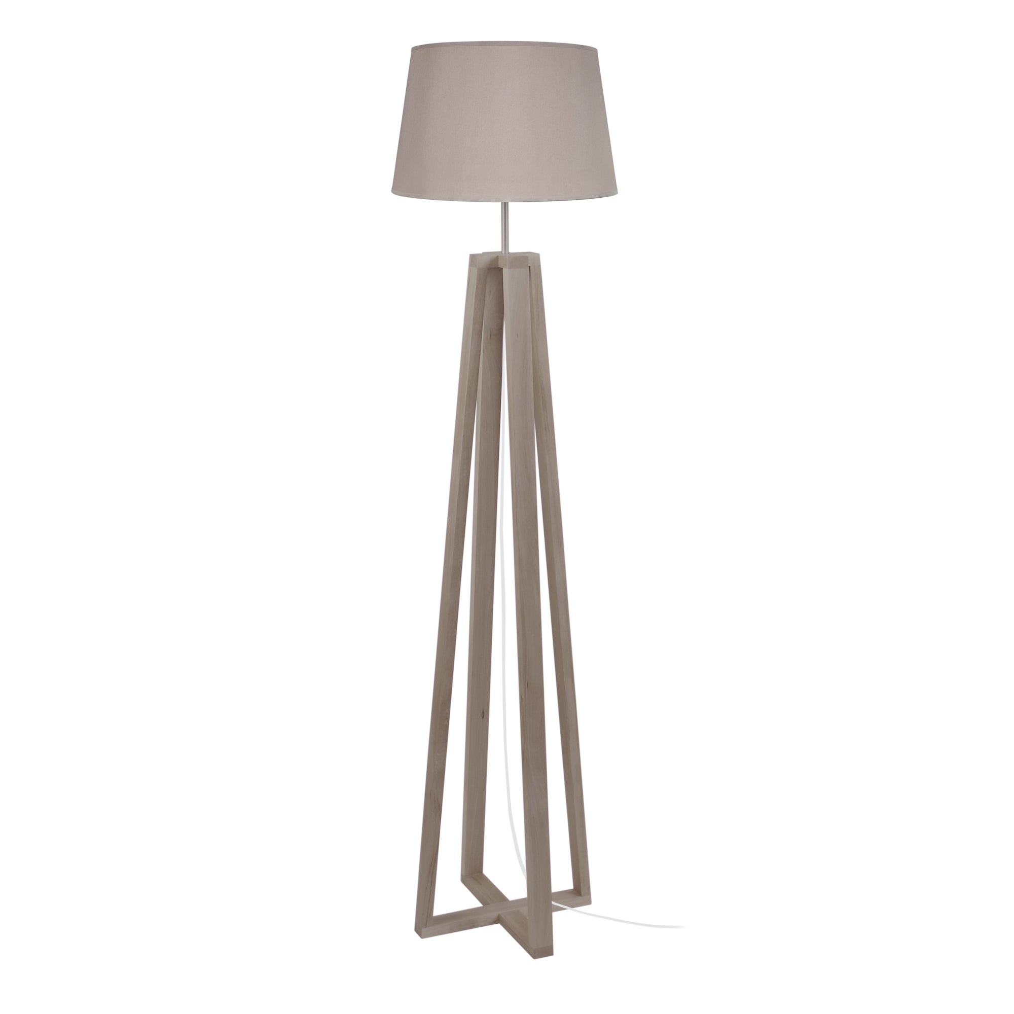 Lampadaire tissu taupe 40  cm