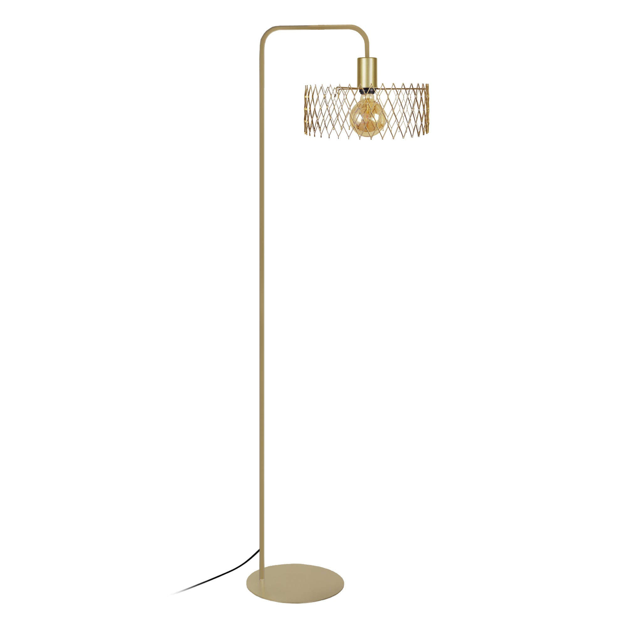 lampadaire liseuse métal  doré 42  cm