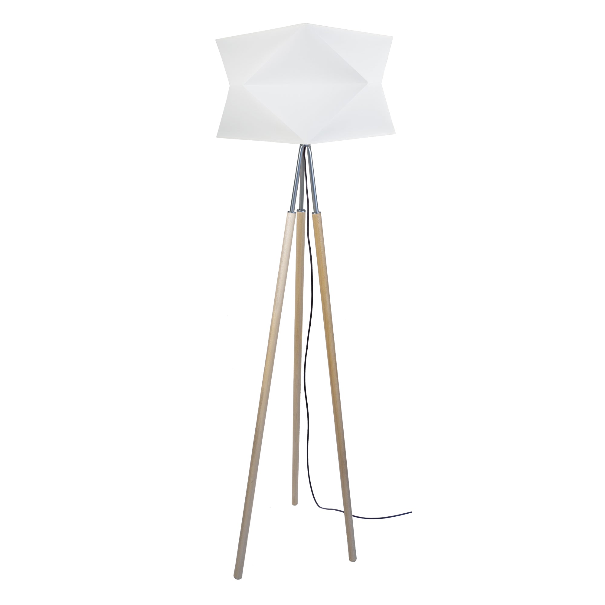 Lampadaire tissu blanc 45  cm