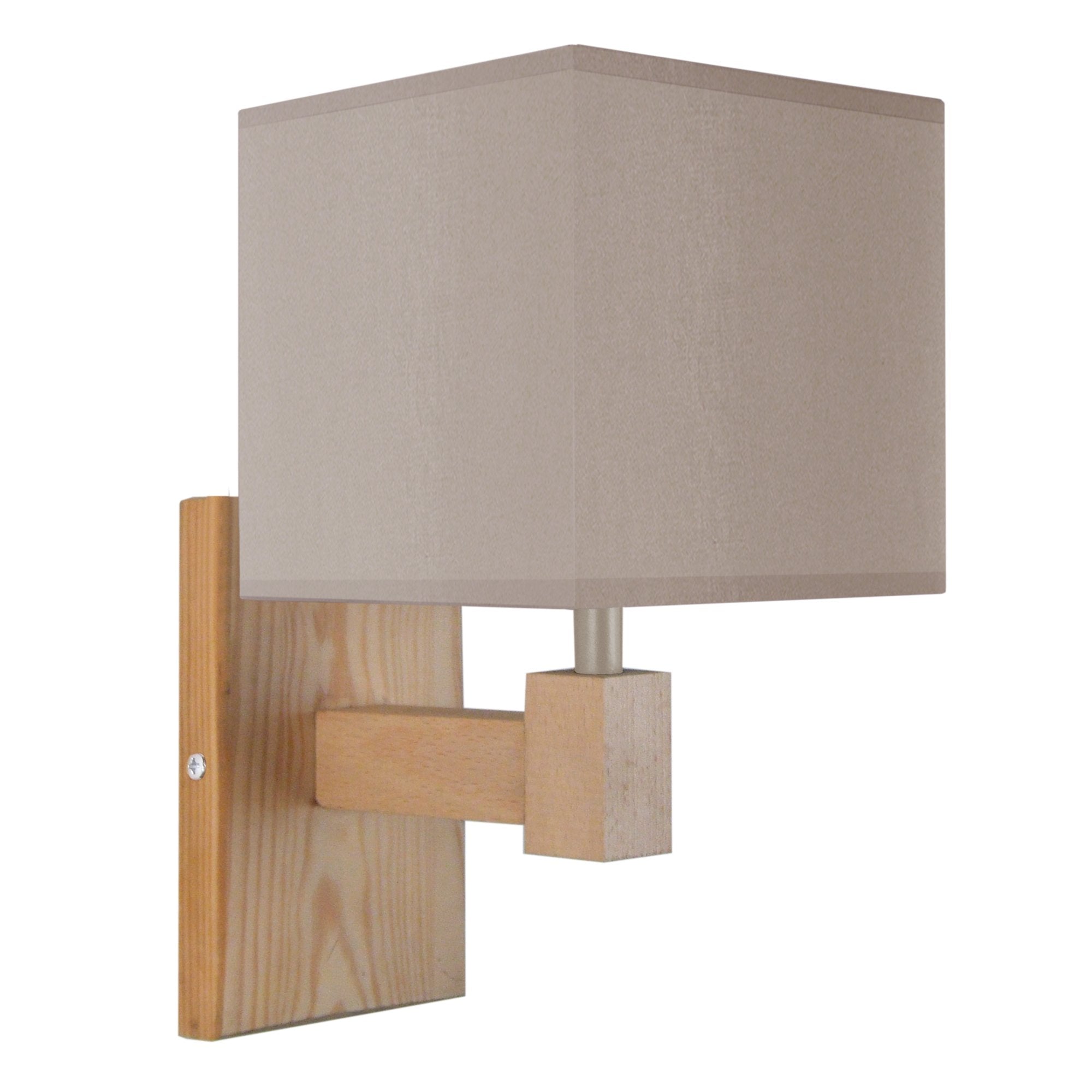 Applique tissu taupe 20  cm