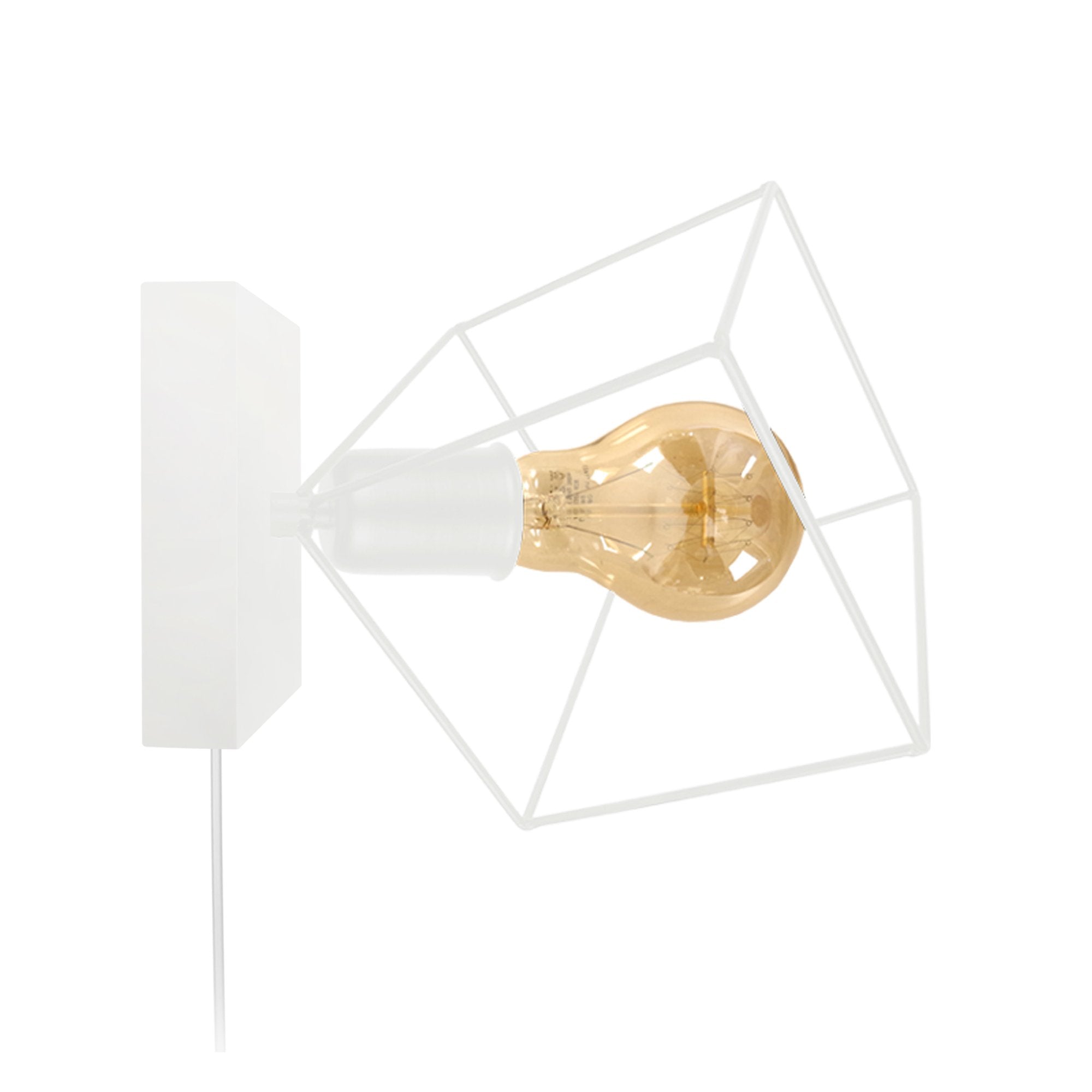 Applique métal  blanc 35  cm