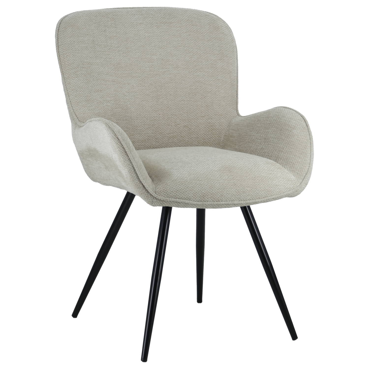 Chaise en chenille grise