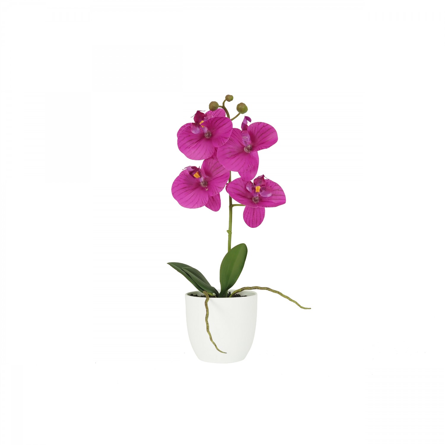 Orchidée artificielle fuchsia 35cm