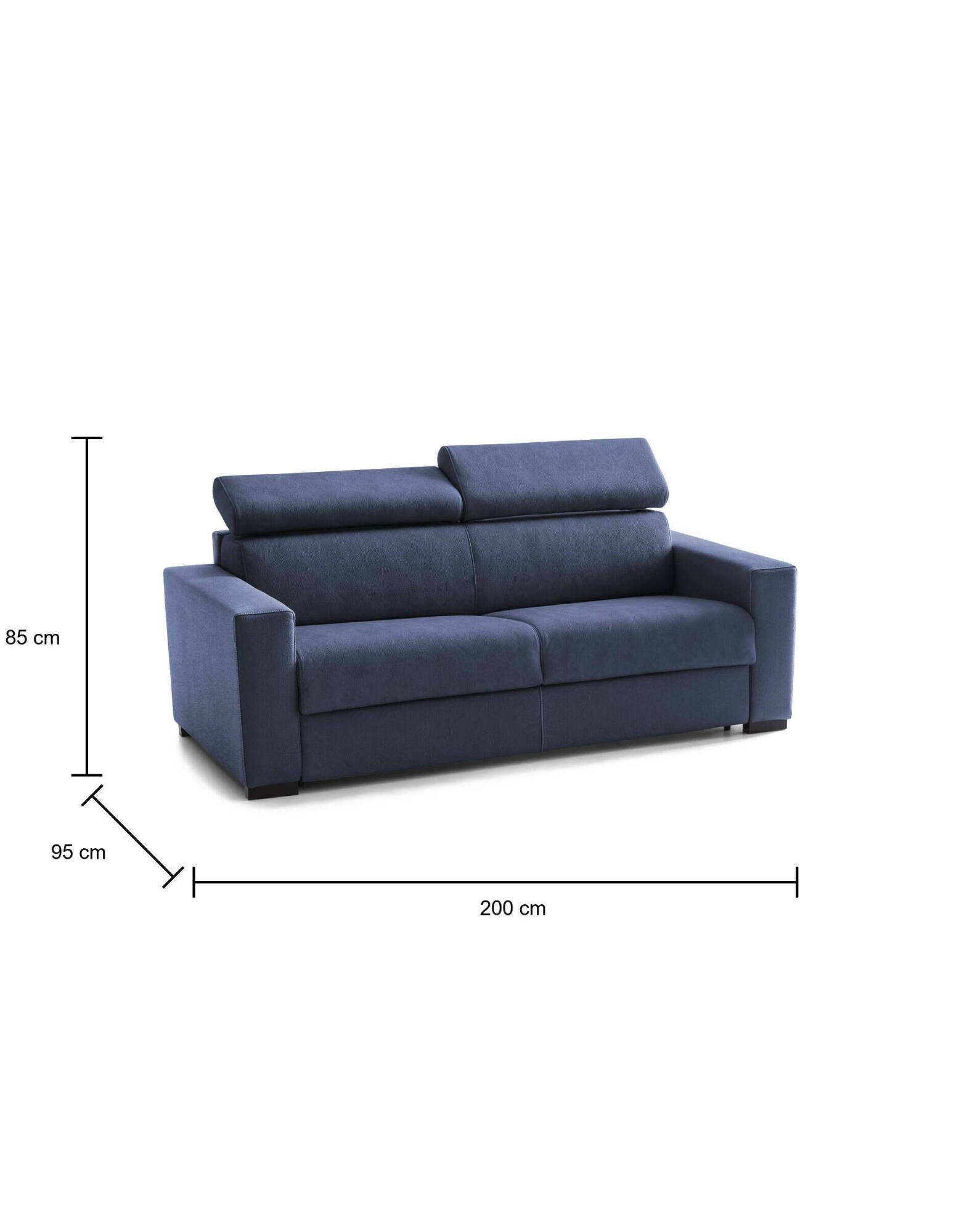 algo - Canapé relax convertible Bleu - Vue supplémentaire 2