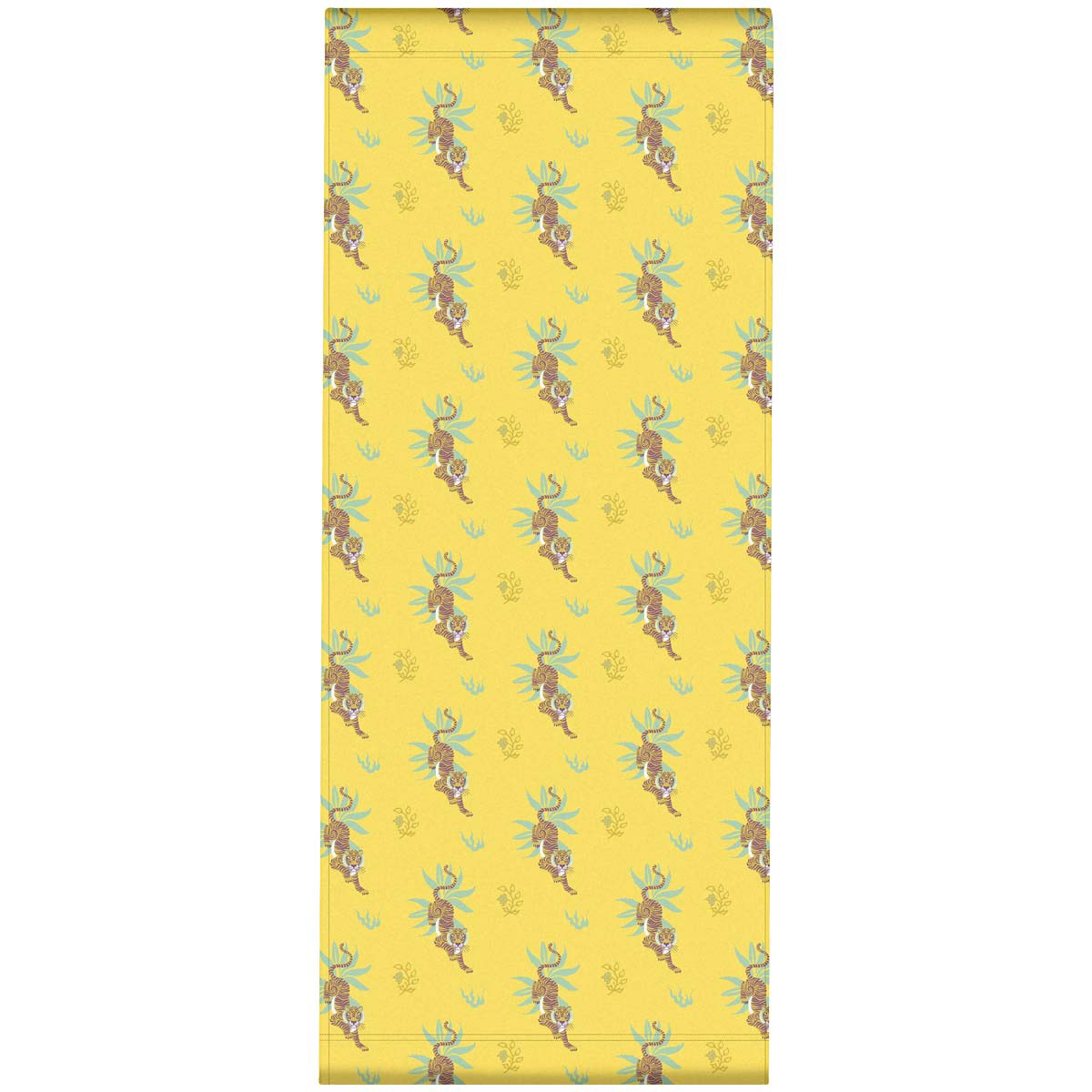 Toile outdoor de chaise longue amovible motif tigres jaune