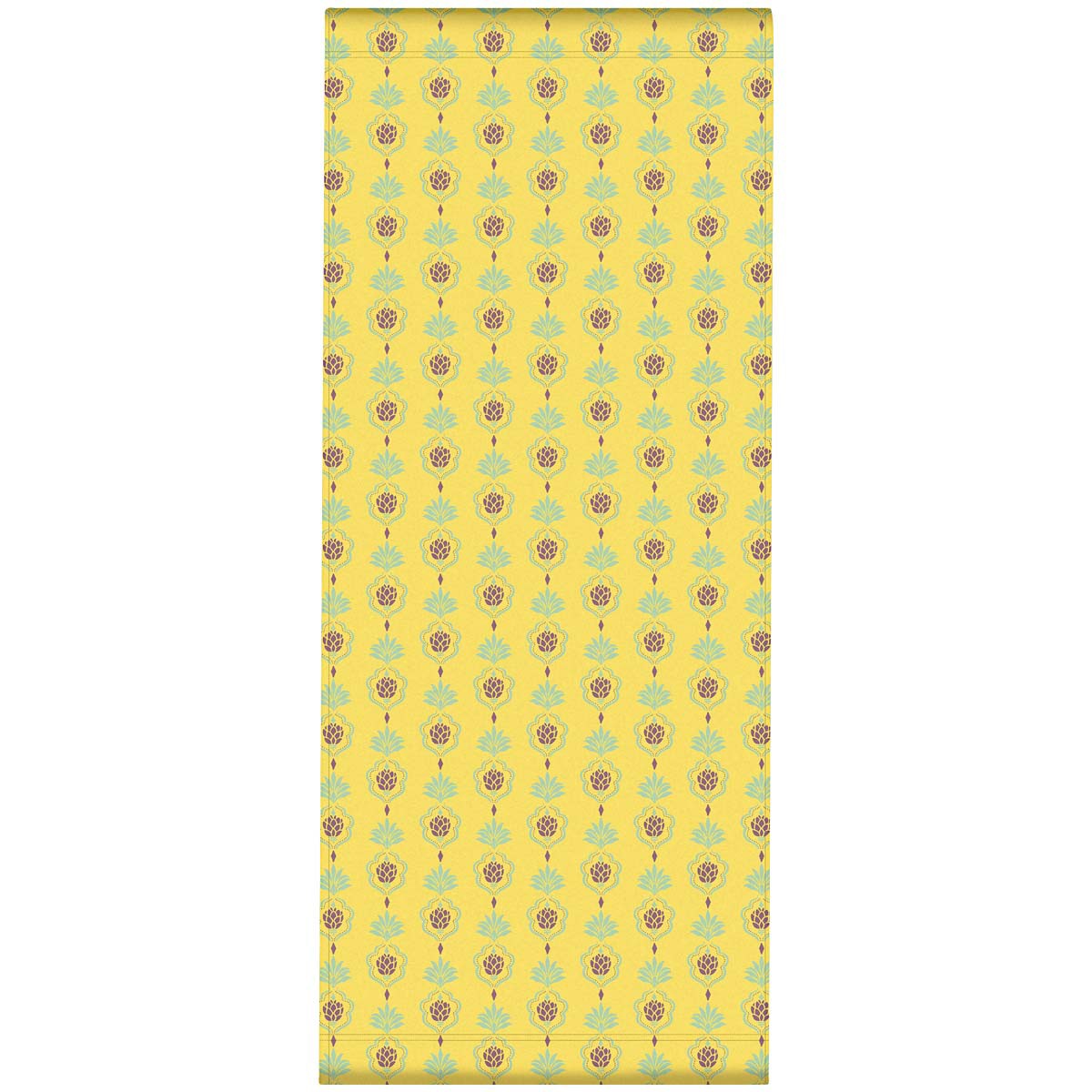 Toile outdoor de chaise longue amovible motif ananas jaune