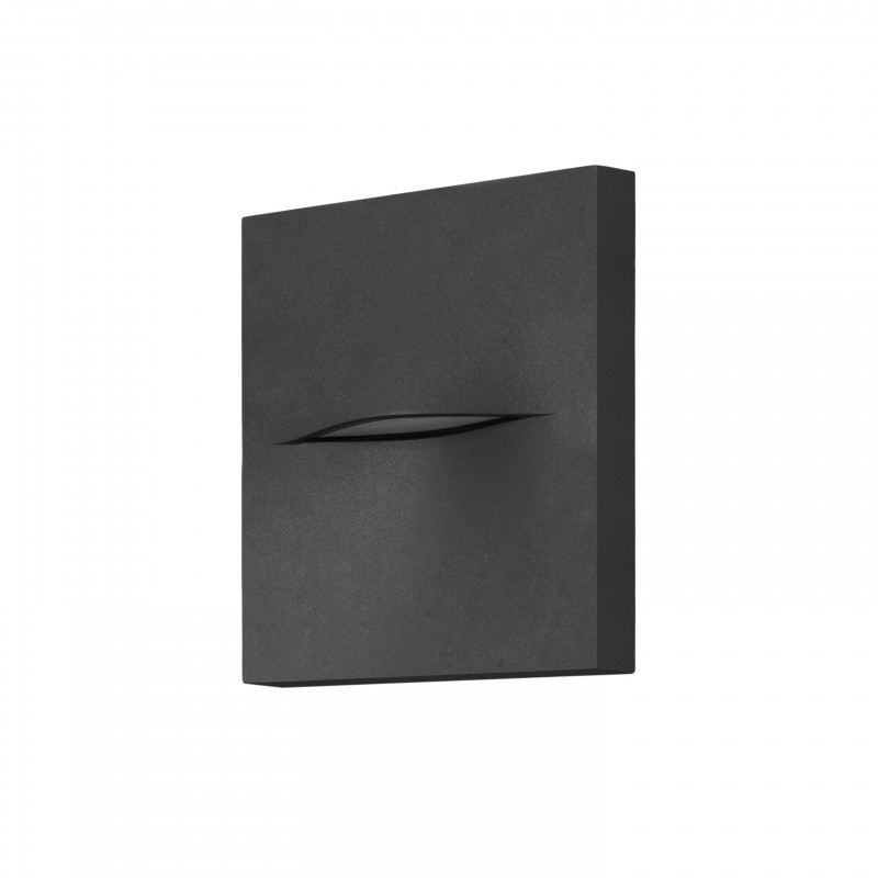 Applique Murale LED Aluminium Gris 14x15x14 CM