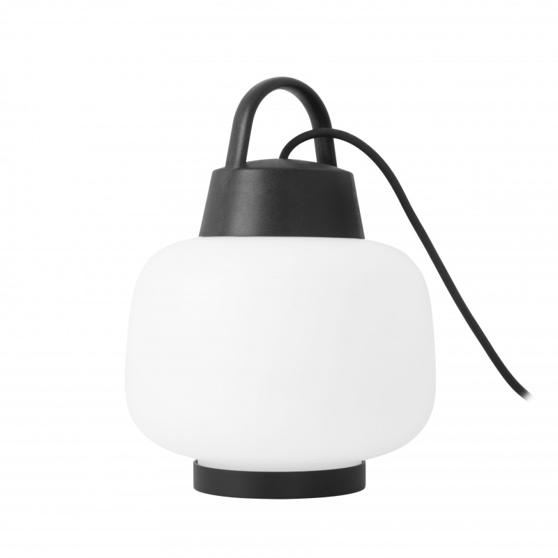 Lampe de Table de Jardin PVC-Synthétique Noir 24x24x32 CM