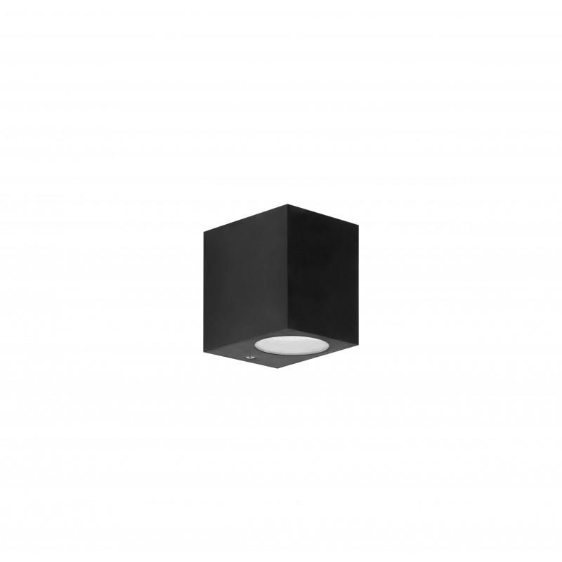 Lampe Murale à Émission Unique Style Moderne GU10 IP44 7W Noir