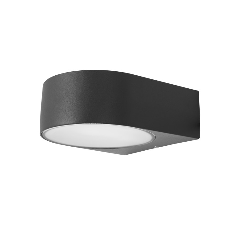 Lampe Murale Large Aluminium Gris 17x19x7 CM