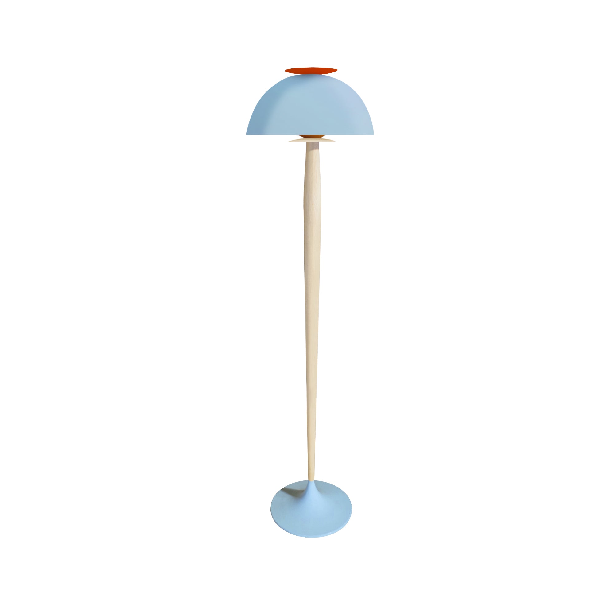 Lampadaire métal  bleu 43  cm