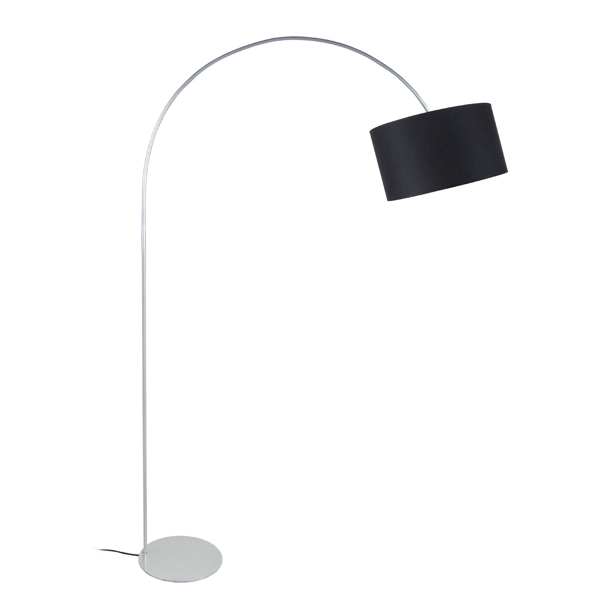 Lampadaire tissu noir 30  cm